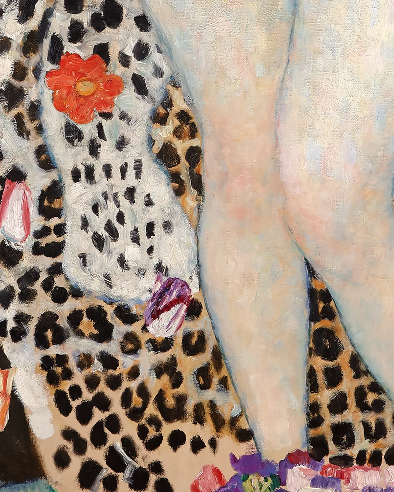 Detail 1 of Adam and Eve by Gustav Klimt, 1917–1918