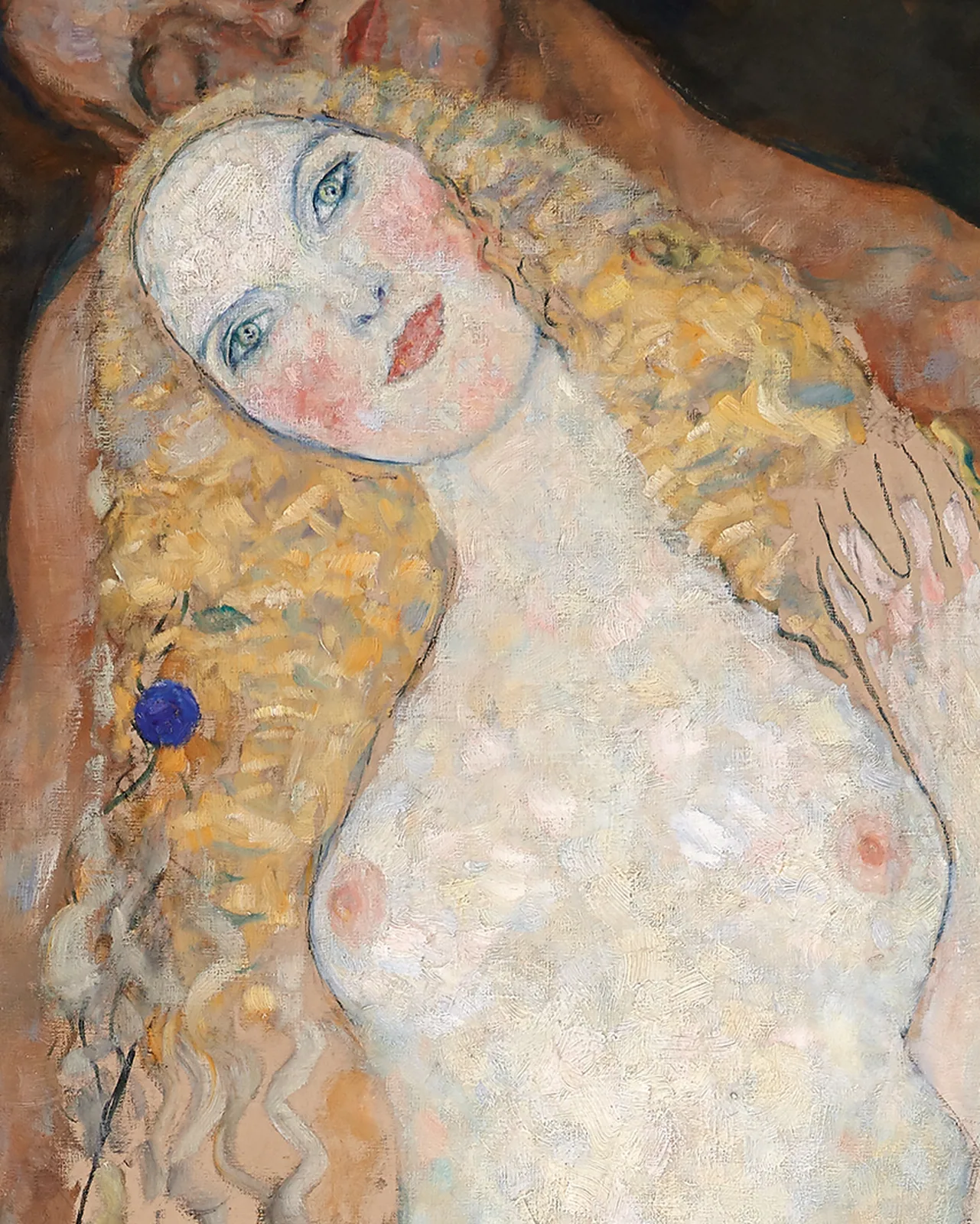 Detail 2 of Adam and Eve by Gustav Klimt, 1917–1918