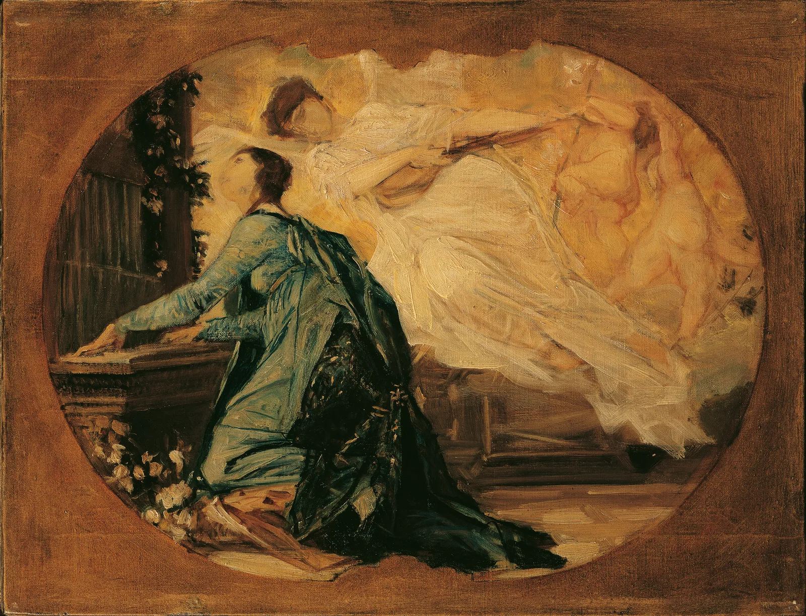 Allegory of Sacred Music by Gustav Klimt, 1885