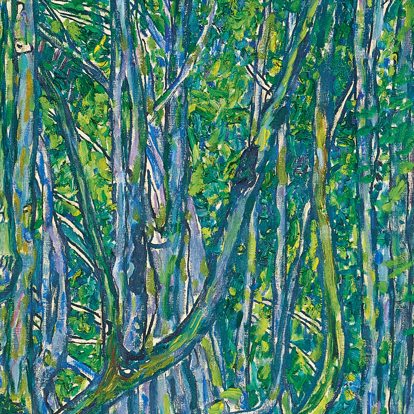 Detail 1 of Avenue to Schloss Kammer by Gustav Klimt, c. 1912
