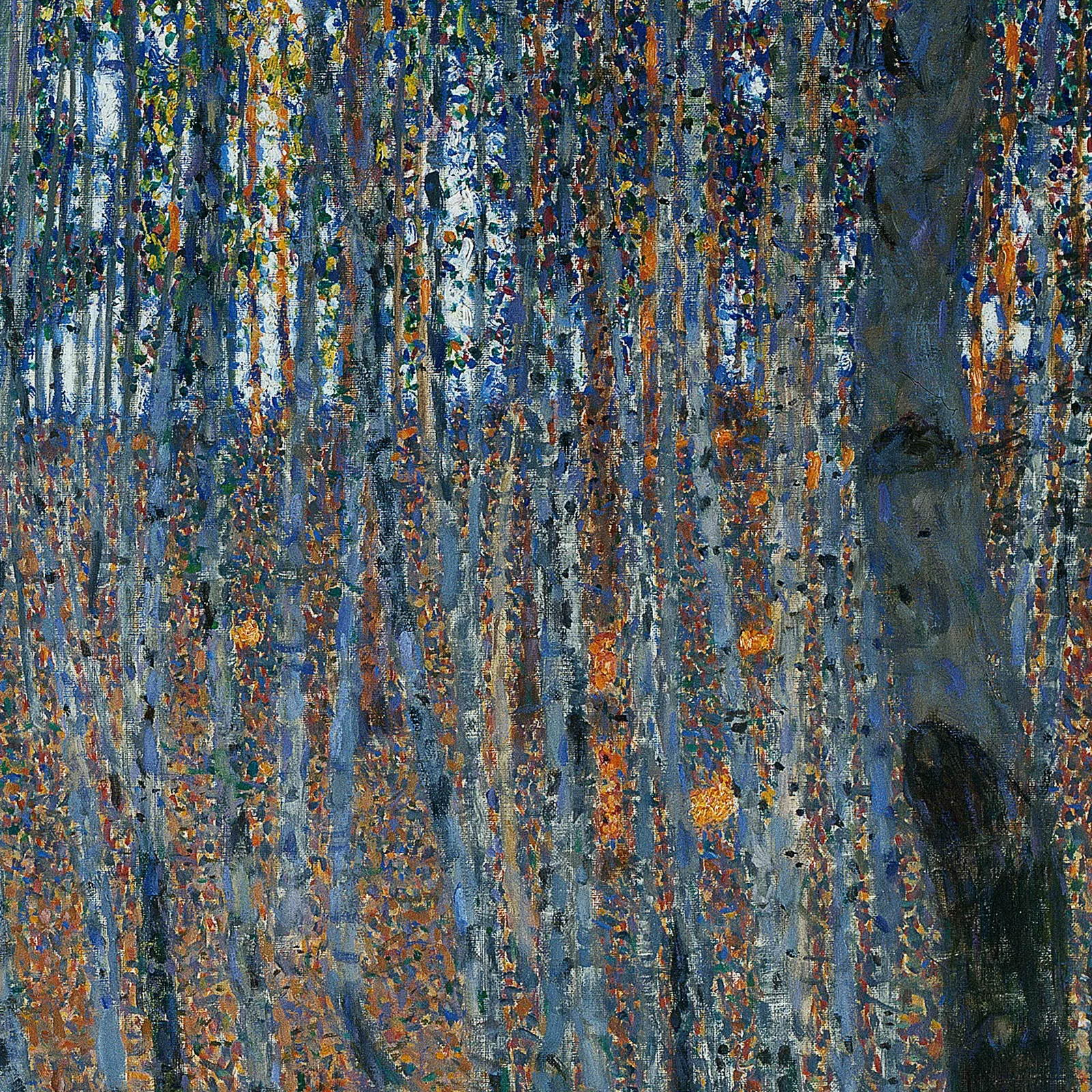 Detail 1 of Beech Grove I by Gustav Klimt, 1902
