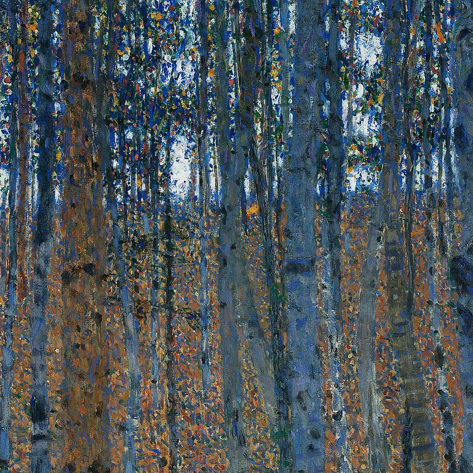 Detail 2 of Beech Grove I by Gustav Klimt, 1902