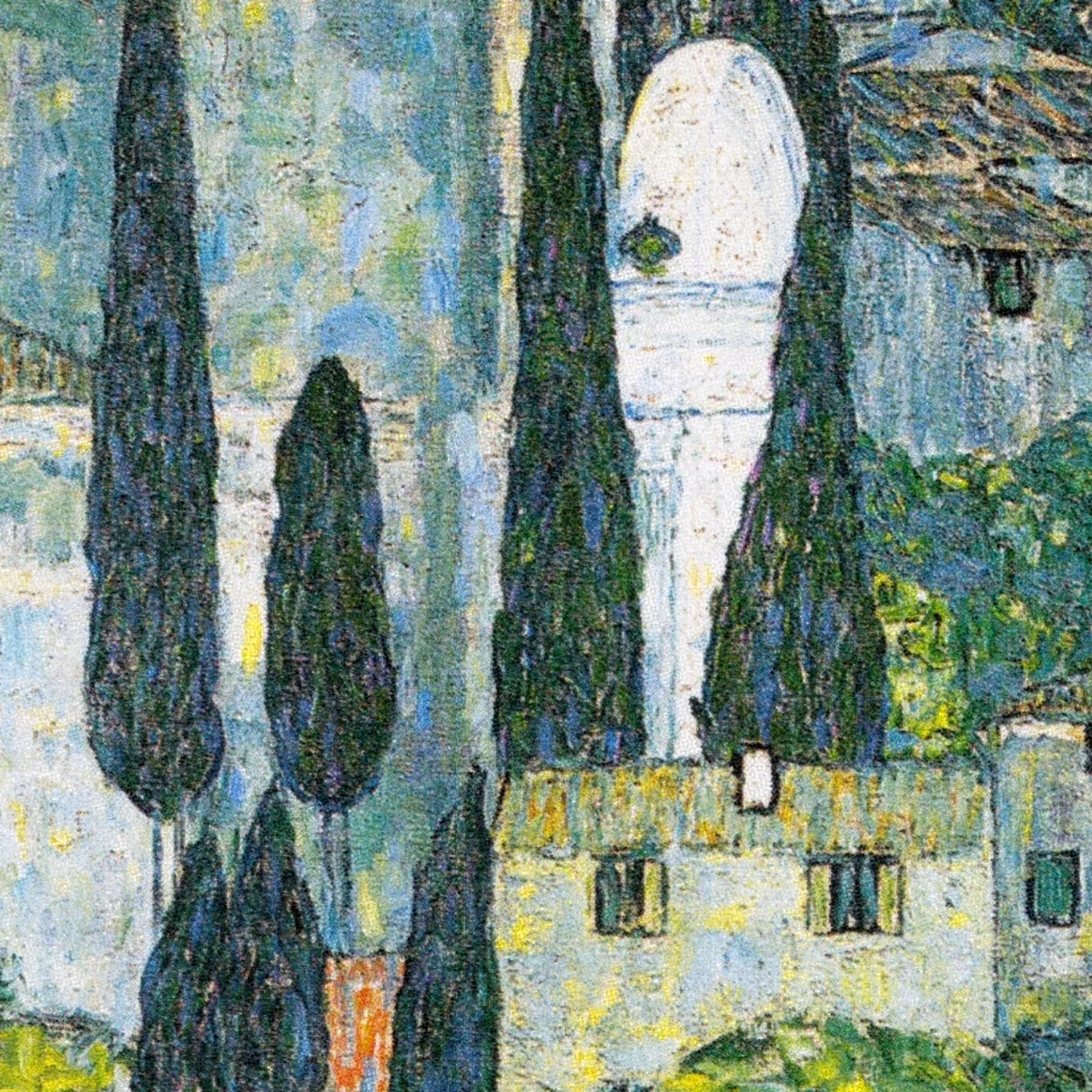 Detail 2 of Church in Cassone by Gustav Klimt, 1913