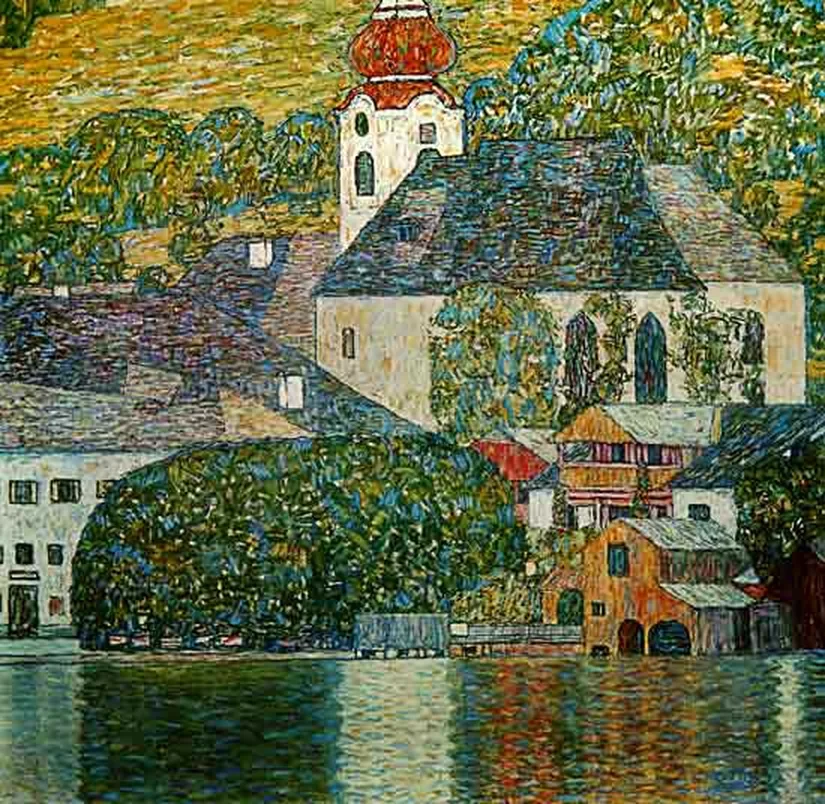 Church in Unterach on the Attersee by Gustav Klimt, 1916