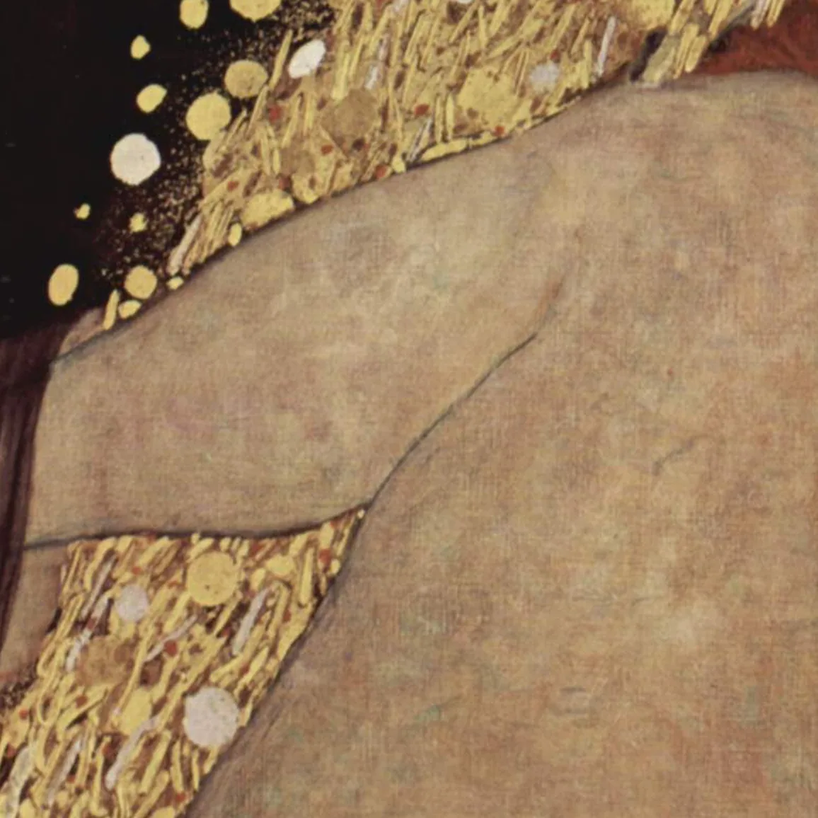 Detail 1 of Danaë by Gustav Klimt, 1907–1908