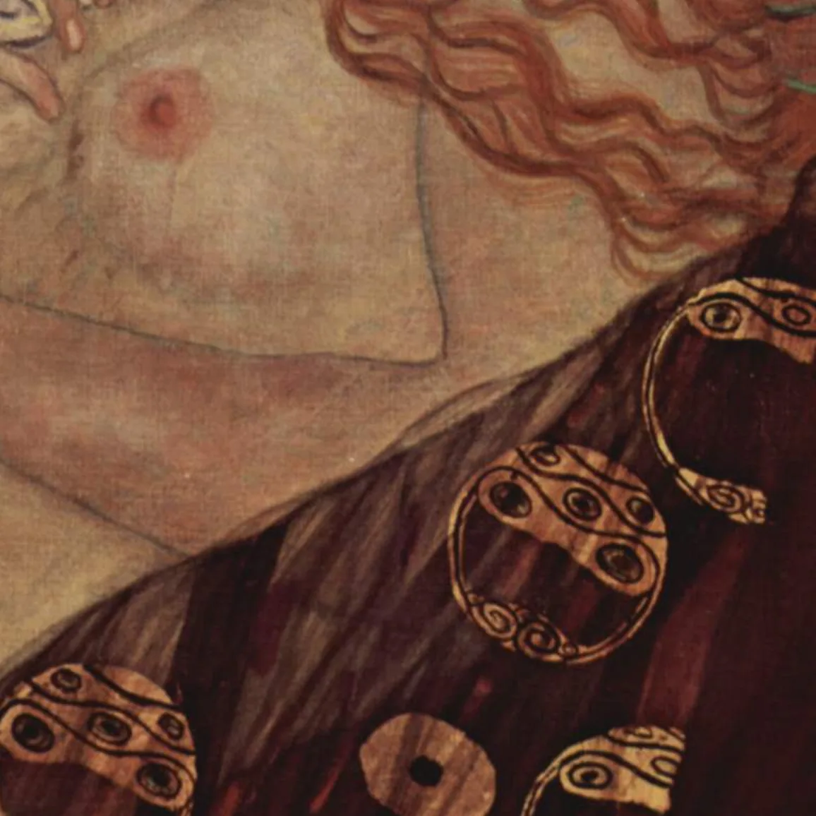 Detail 2 of Danaë by Gustav Klimt, 1907–1908