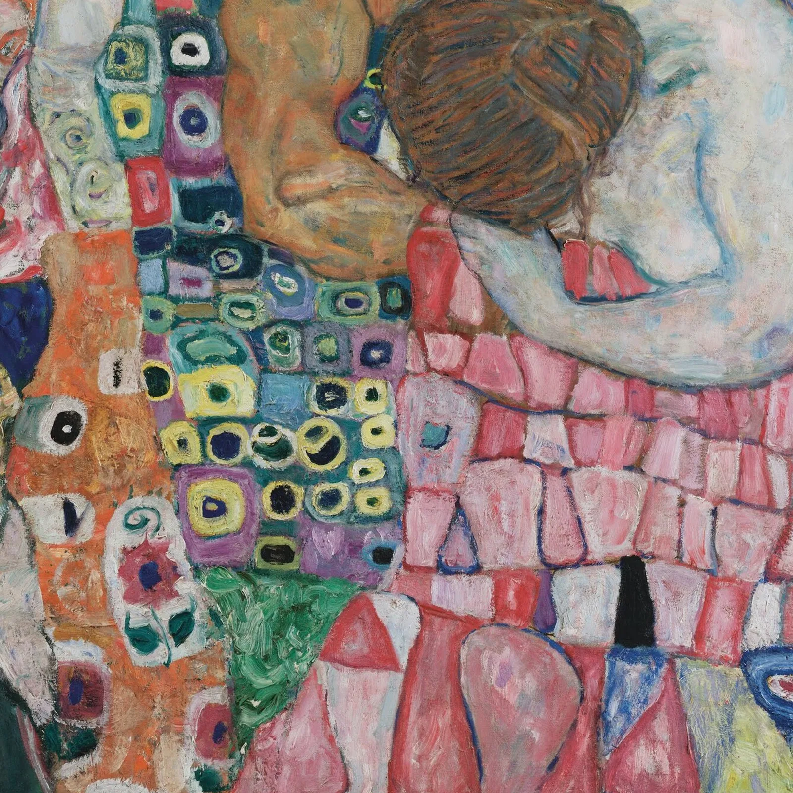 Detail 1 of Death and Life by Gustav Klimt, 1910–1915