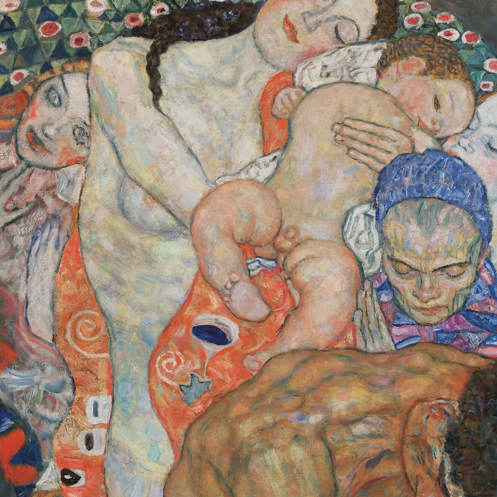 Detail 2 of Death and Life by Gustav Klimt, 1910–1915