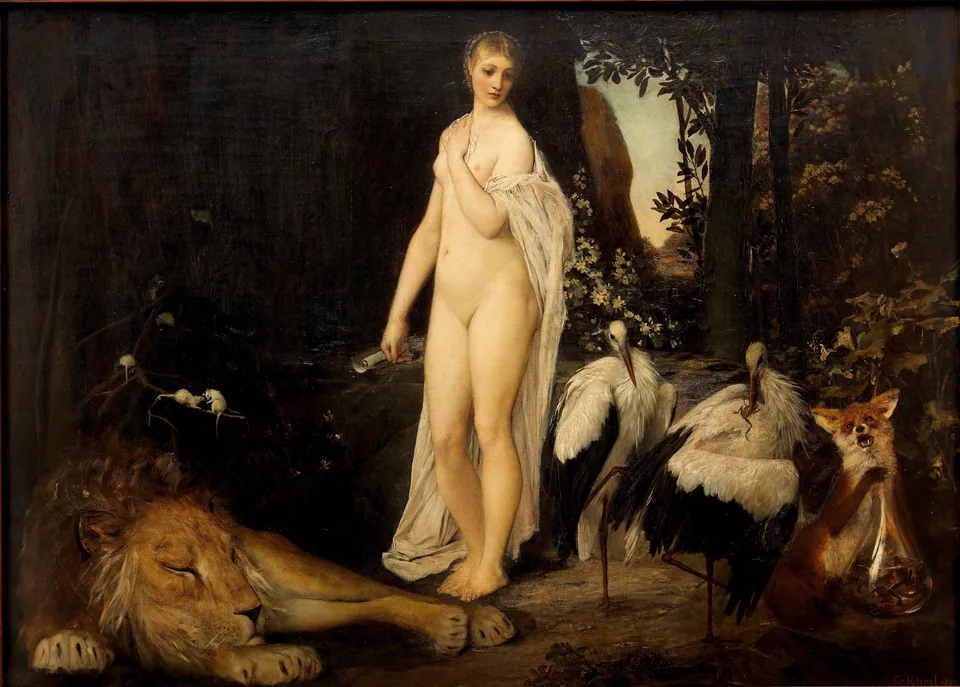 Fable by Gustav Klimt, 1883