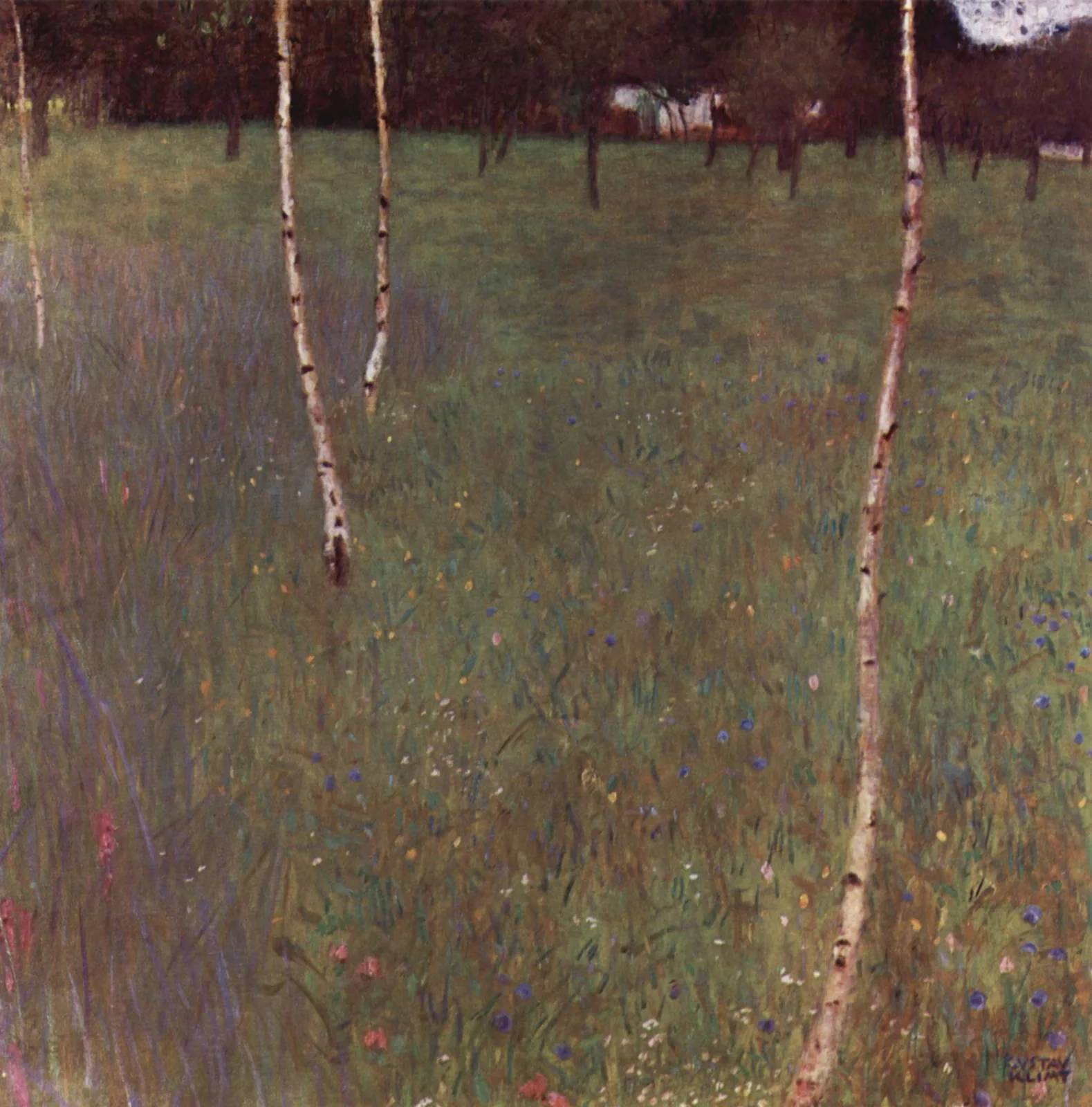 Farmhouse with Birch Trees by Gustav Klimt, 1900