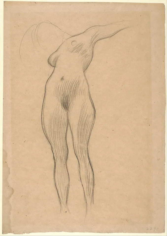 Floating Woman with Outstretched Arm by Gustav Klimt, 1900–1901