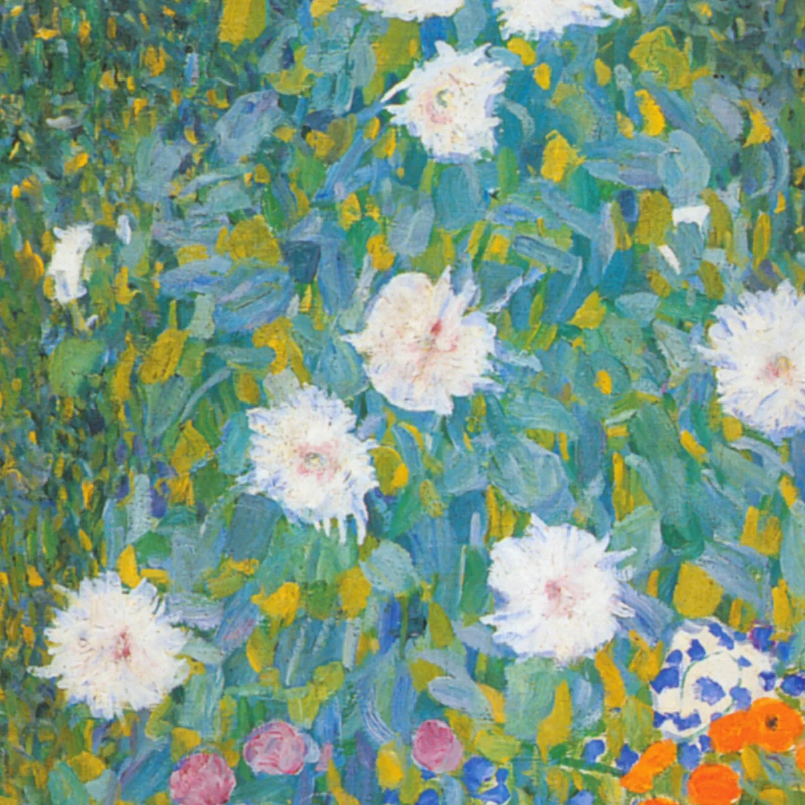 Detail 1 of Flower Garden by Gustav Klimt, c. 1905–1907