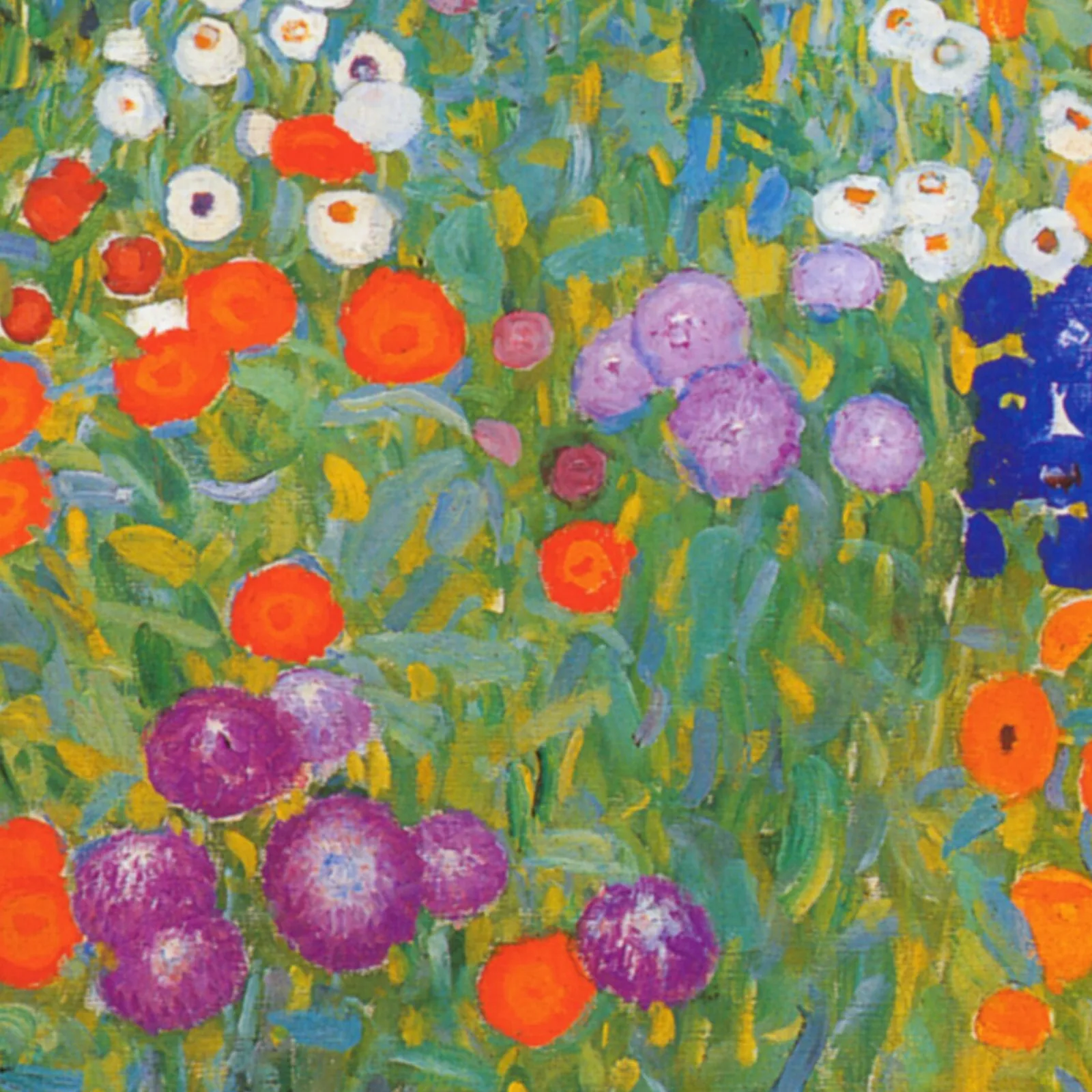 Detail 2 of Flower Garden by Gustav Klimt, c. 1905–1907