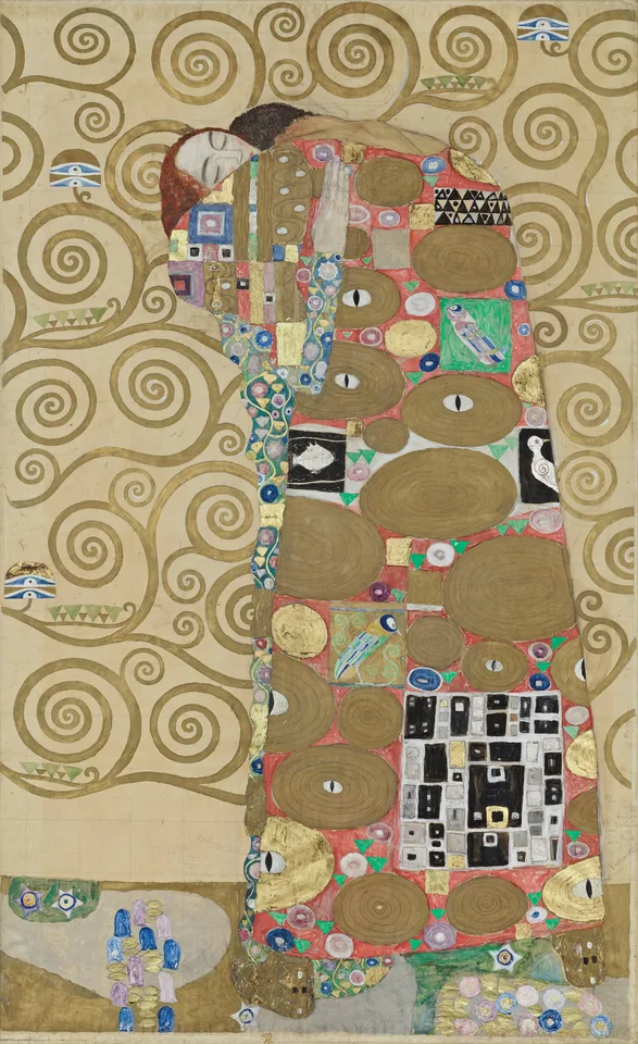 Fulfillment by Gustav Klimt, 1910–1911