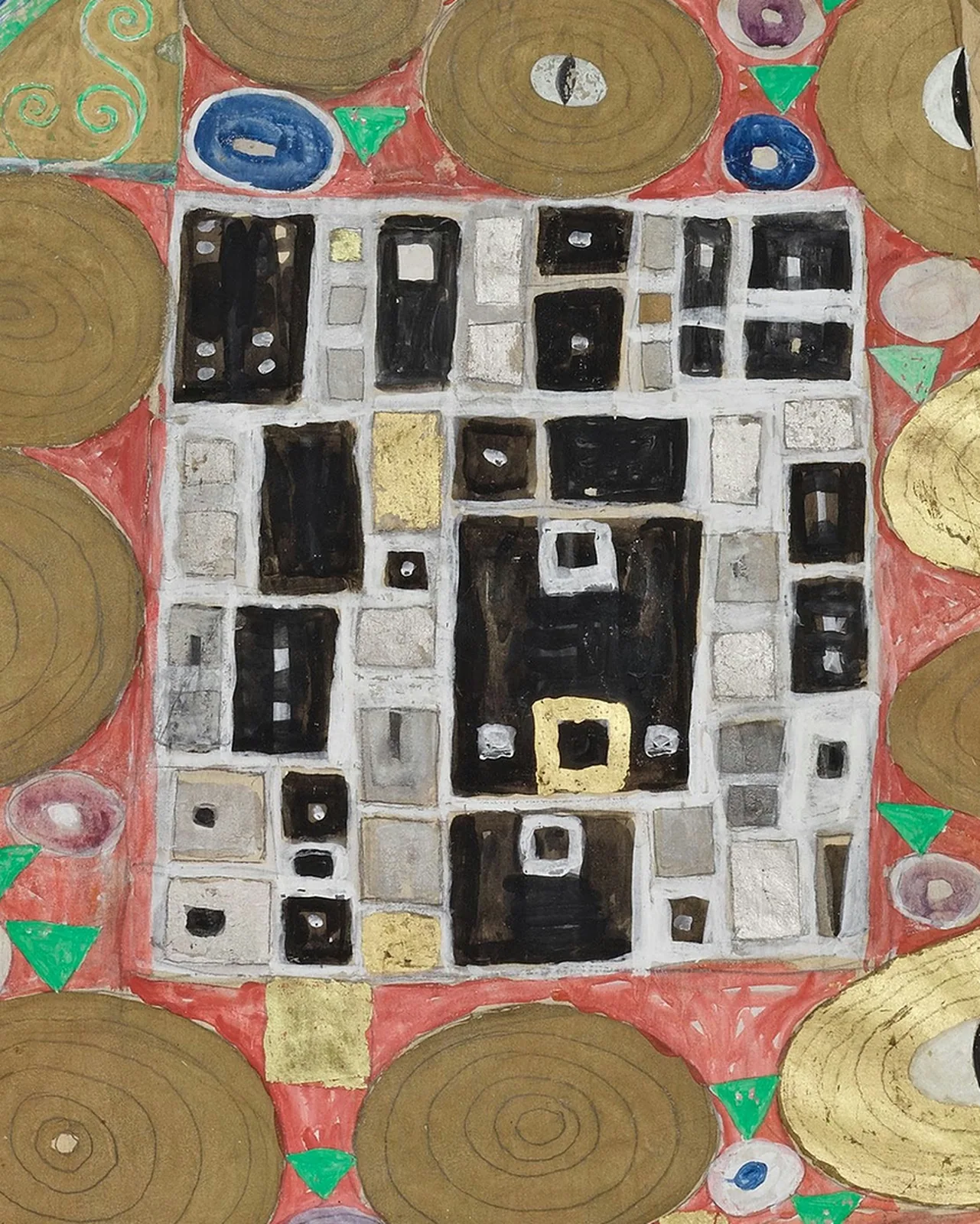 Detail 1 of Fulfillment by Gustav Klimt, 1910–1911