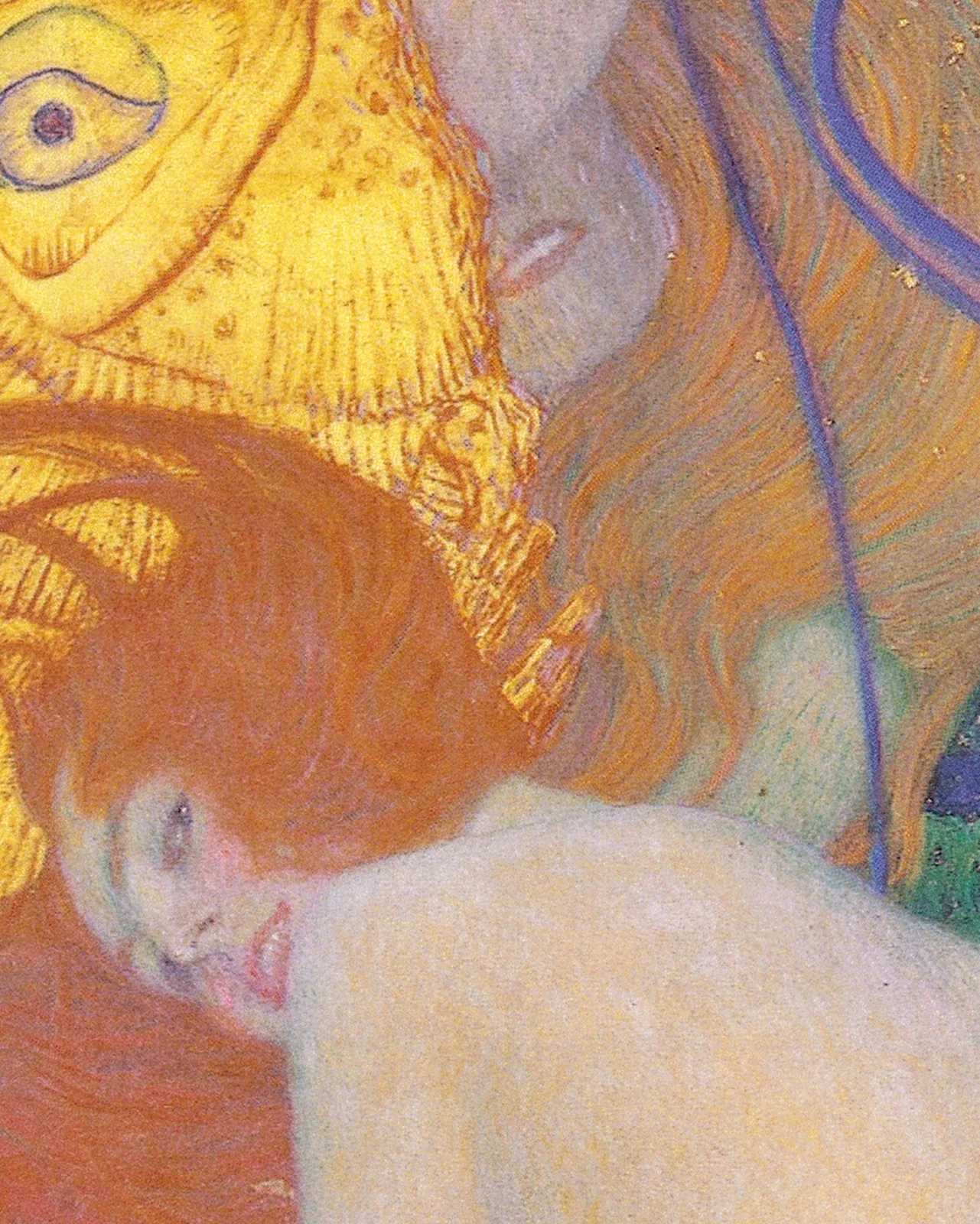Detail 2 of Goldfish by Gustav Klimt, 1901–1902
