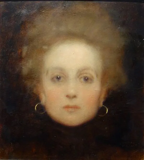 Head of a Girl en Face by Gustav Klimt, 1898
