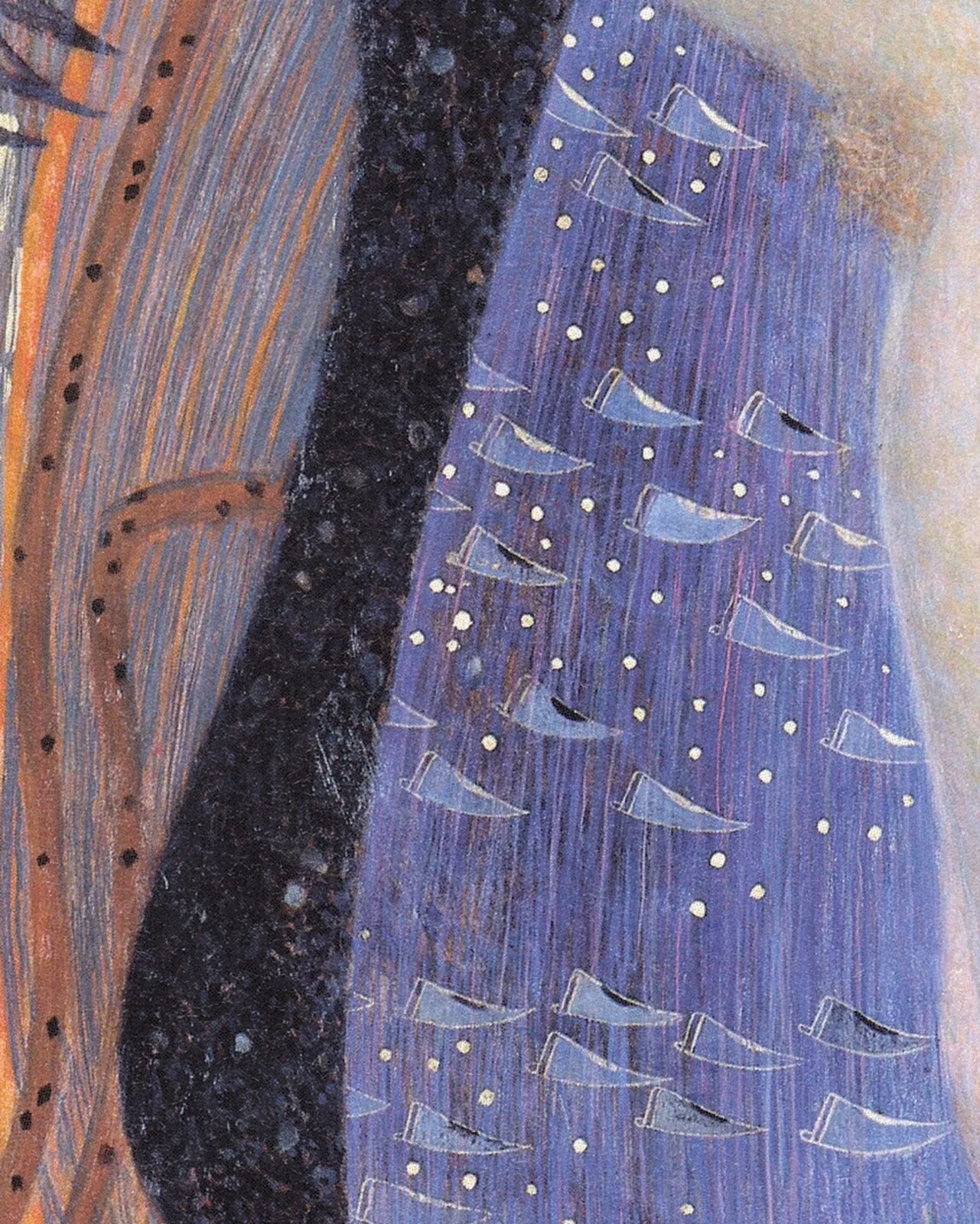 Detail 1 of Hope I by Gustav Klimt, 1903