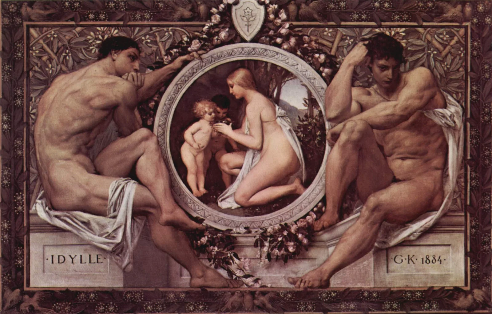 Idyll by Gustav Klimt, 1884
