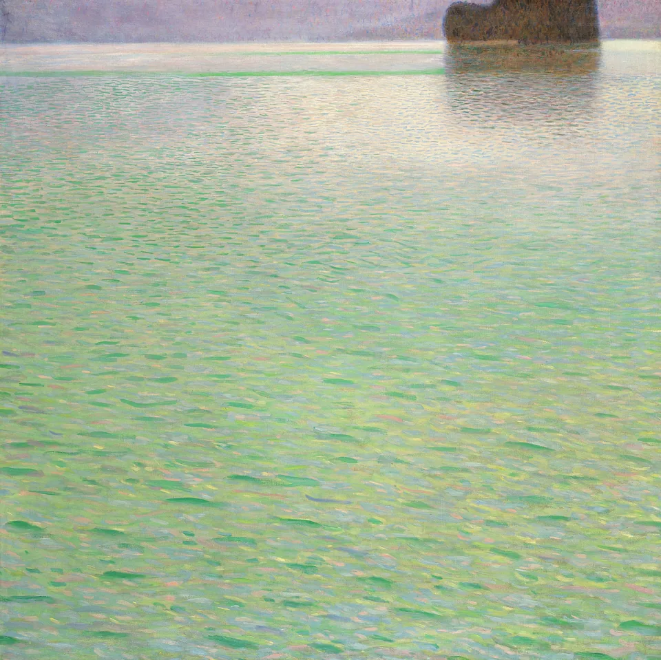 Island in the Attersee by Gustav Klimt, 1901–1902