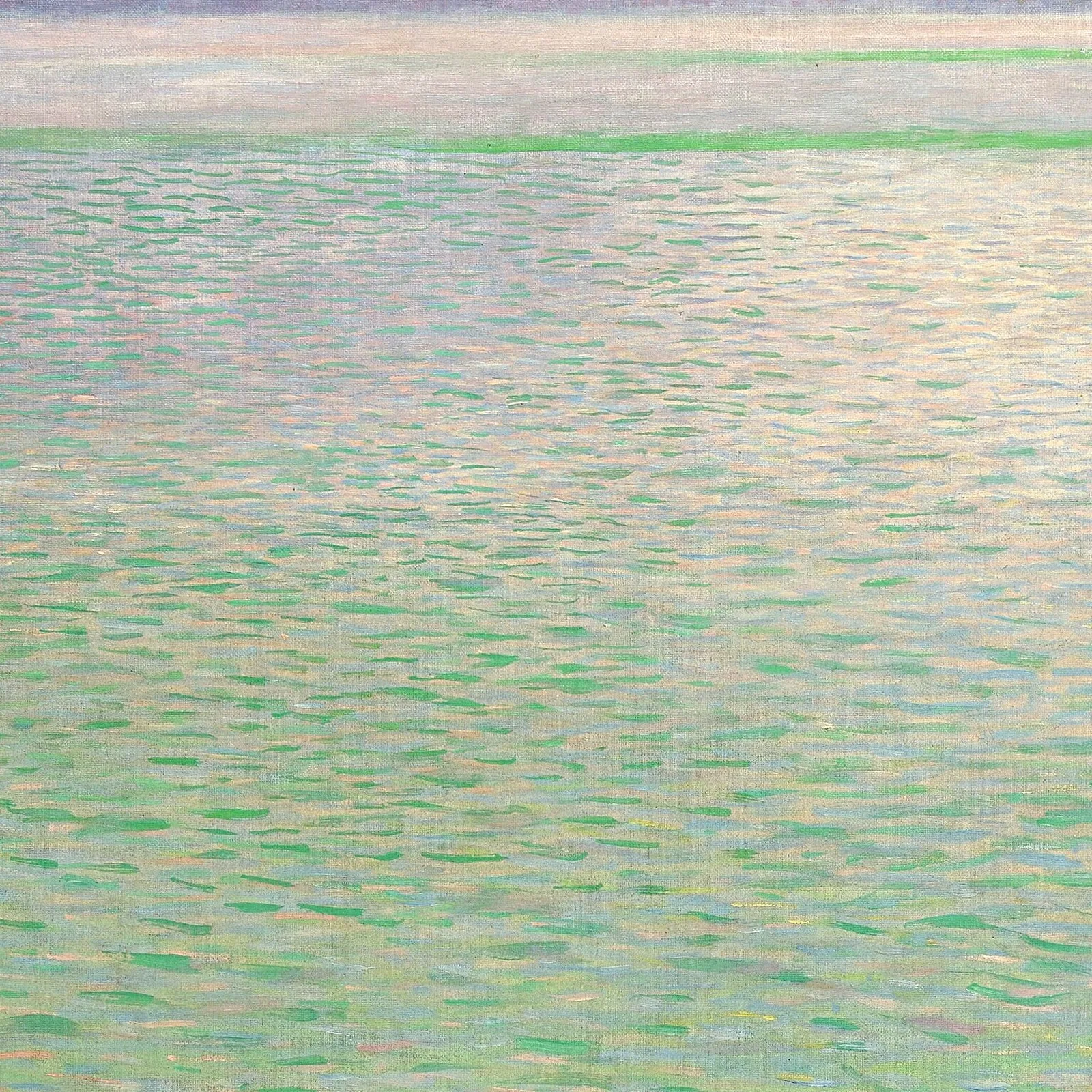 Detail 1 of Island in the Attersee by Gustav Klimt, 1901–1902