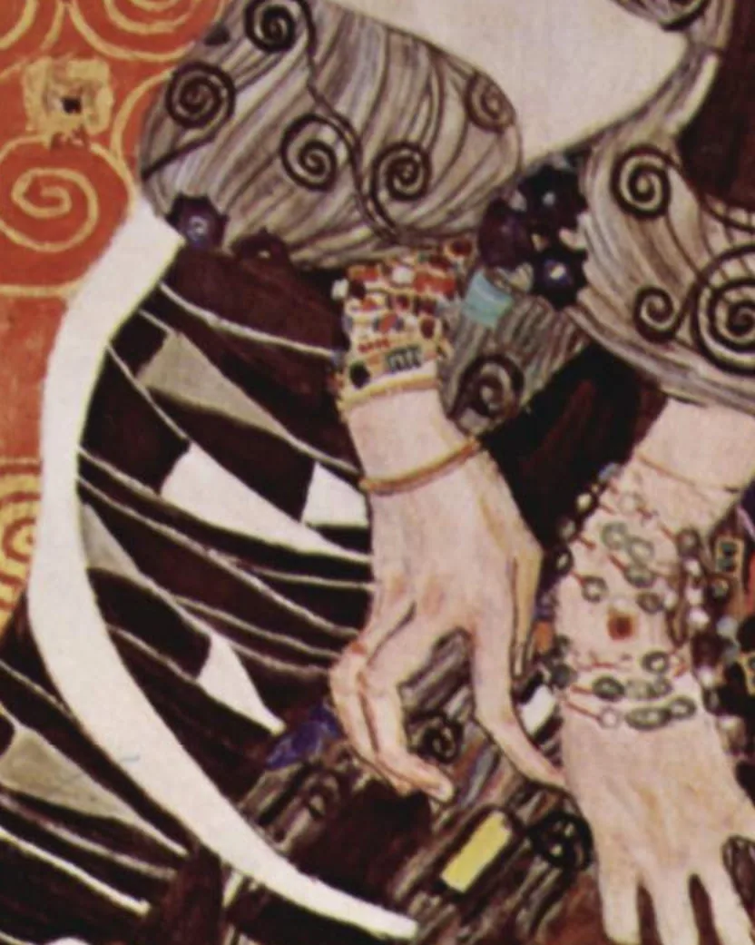 Detail 1 of Judith II by Gustav Klimt, 1909