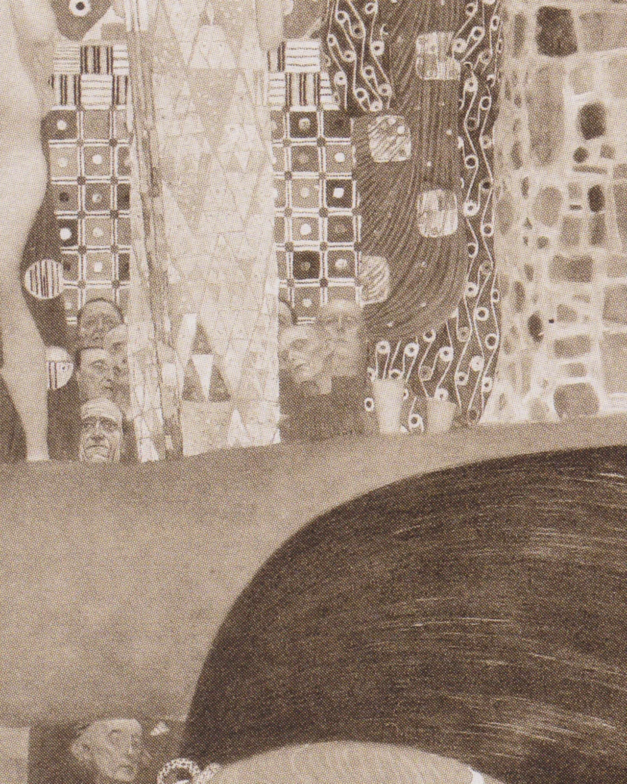 Detail 2 of Jurisprudence by Gustav Klimt, 1903–1907