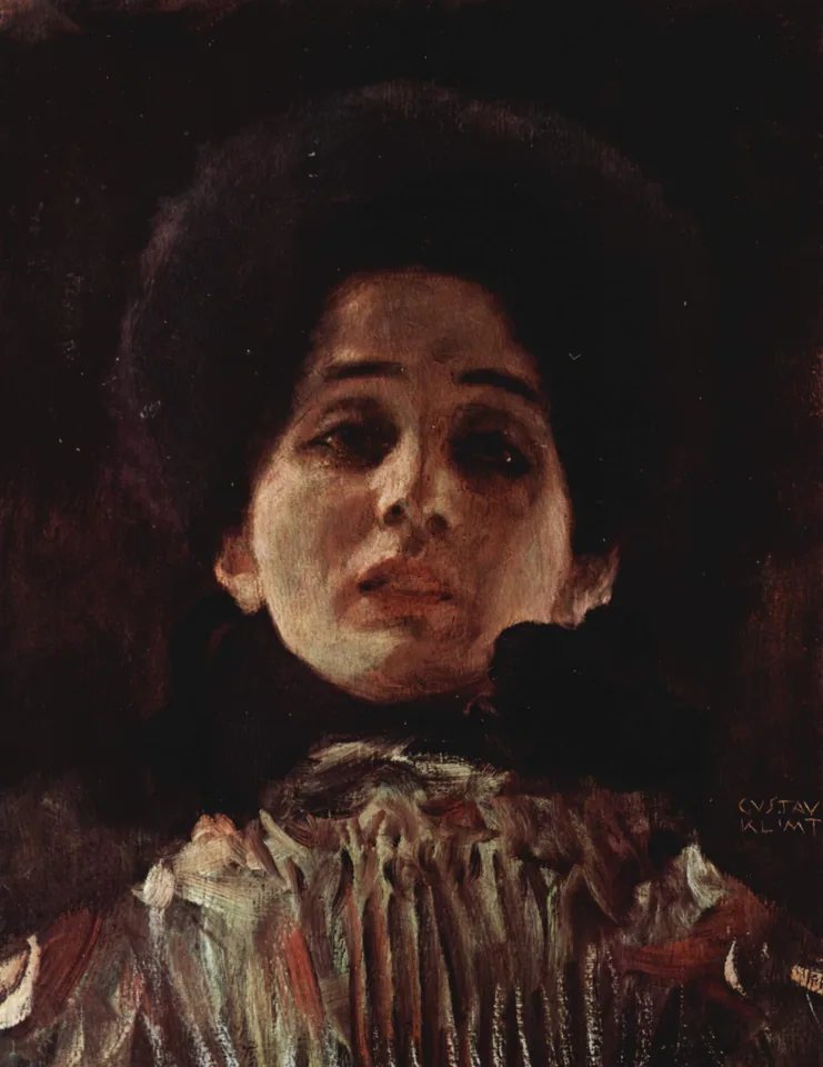 Lady en Face by Gustav Klimt, 1898