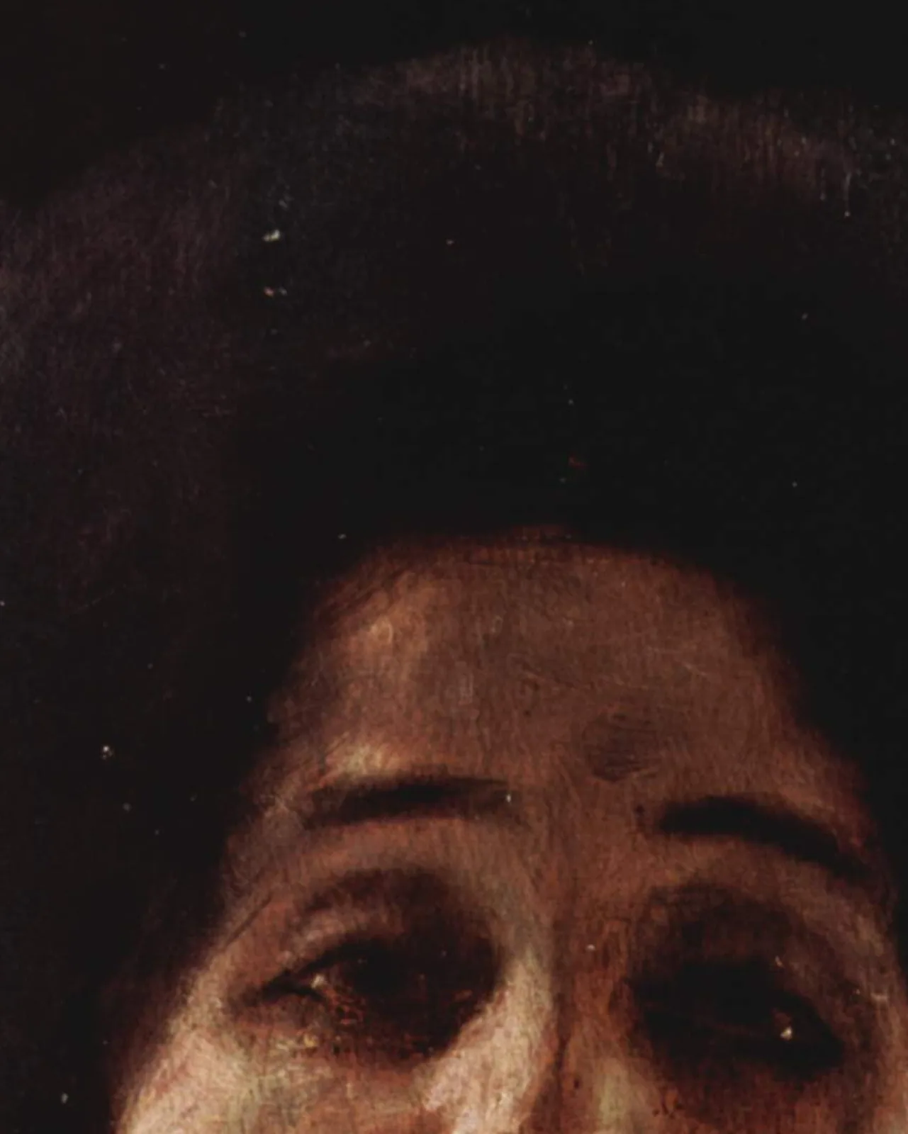 Detail 2 of Lady en Face by Gustav Klimt, 1898