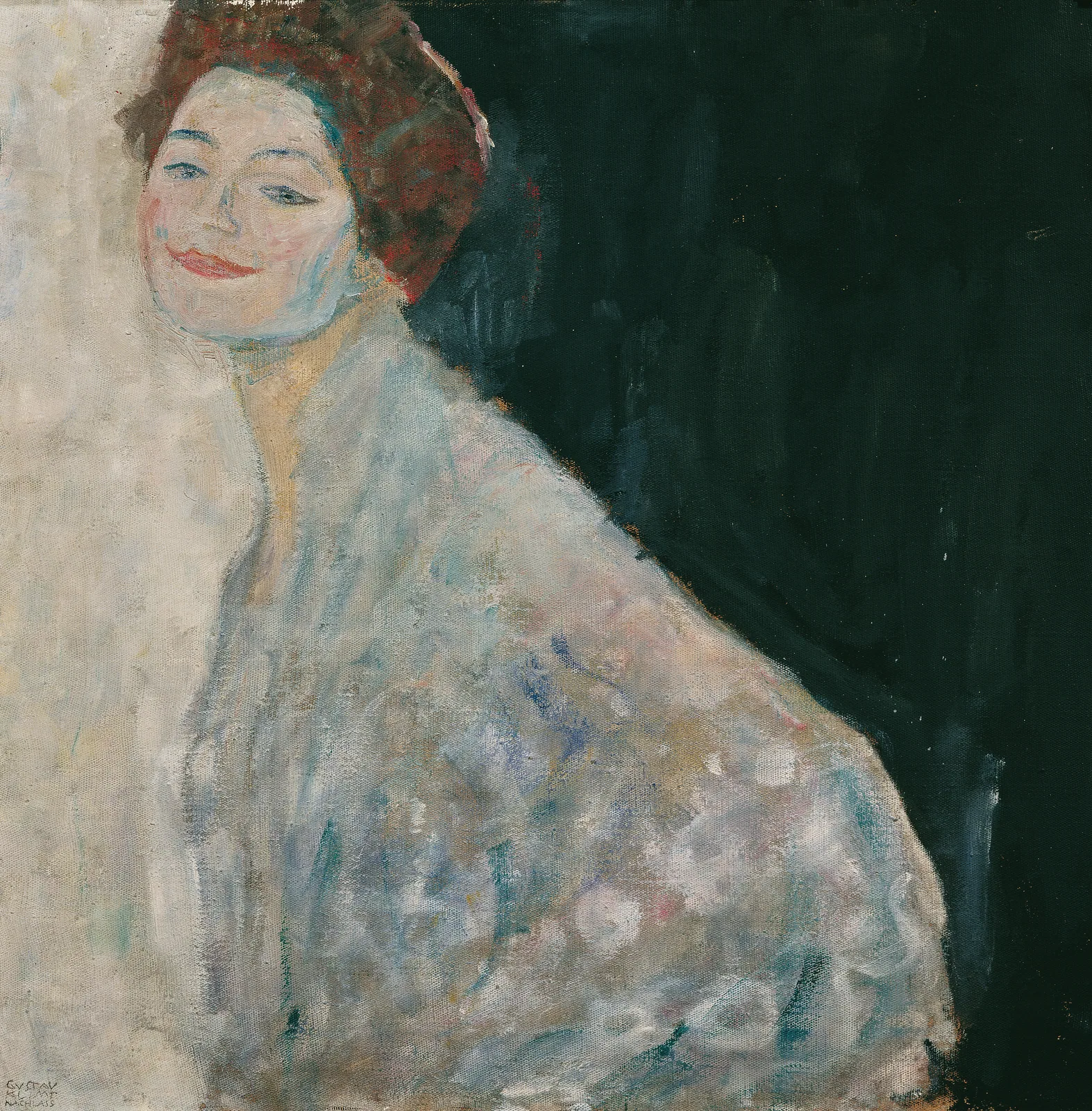 Lady in White by Gustav Klimt, 1917–1918