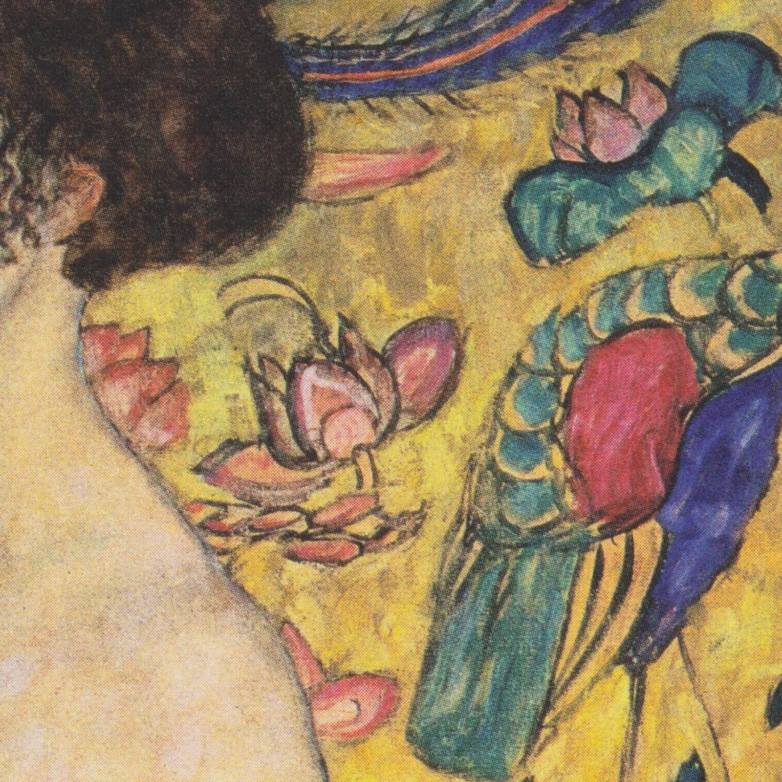 Detail 3 of Lady with a Fan by Gustav Klimt, 1917–1918