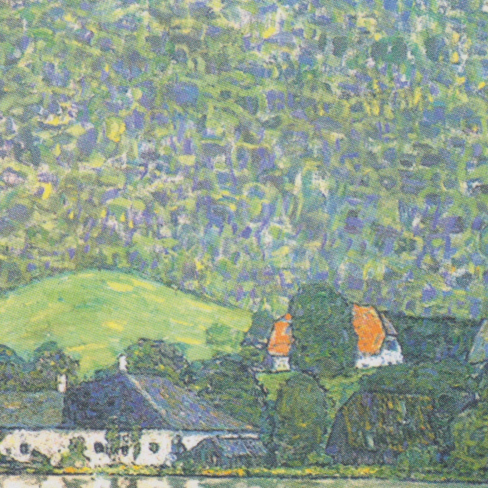 Detail 2 of Litzlberg on the Attersee by Gustav Klimt, c. 1914–1915