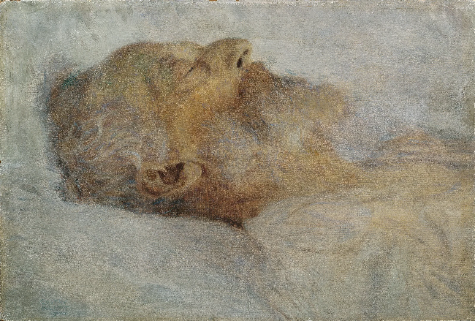 Old Man on His Deathbed by Gustav Klimt, 1899