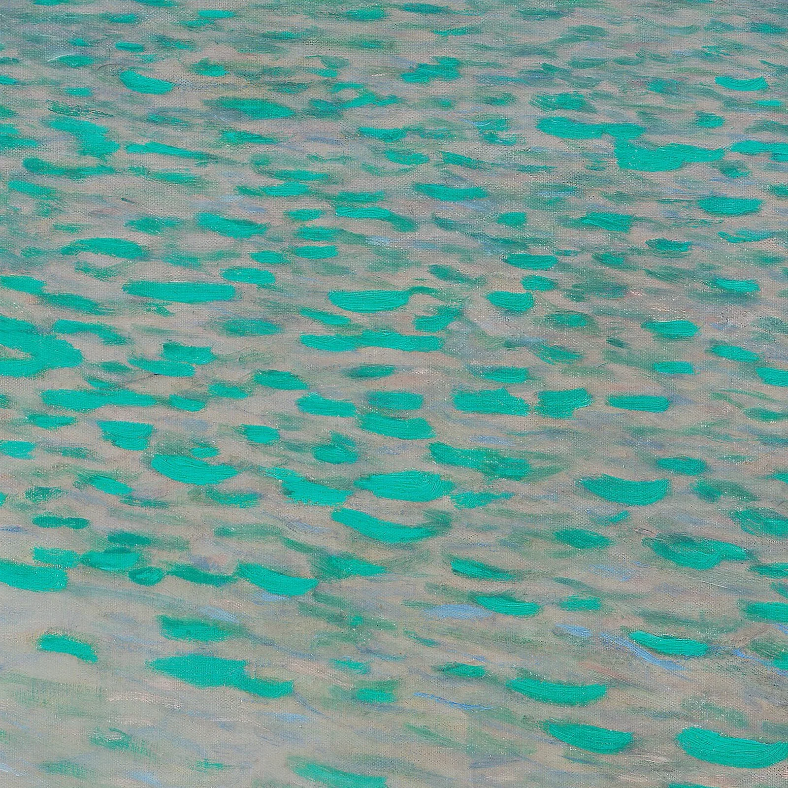 Detail 1 of On Lake Attersee by Gustav Klimt, 1900