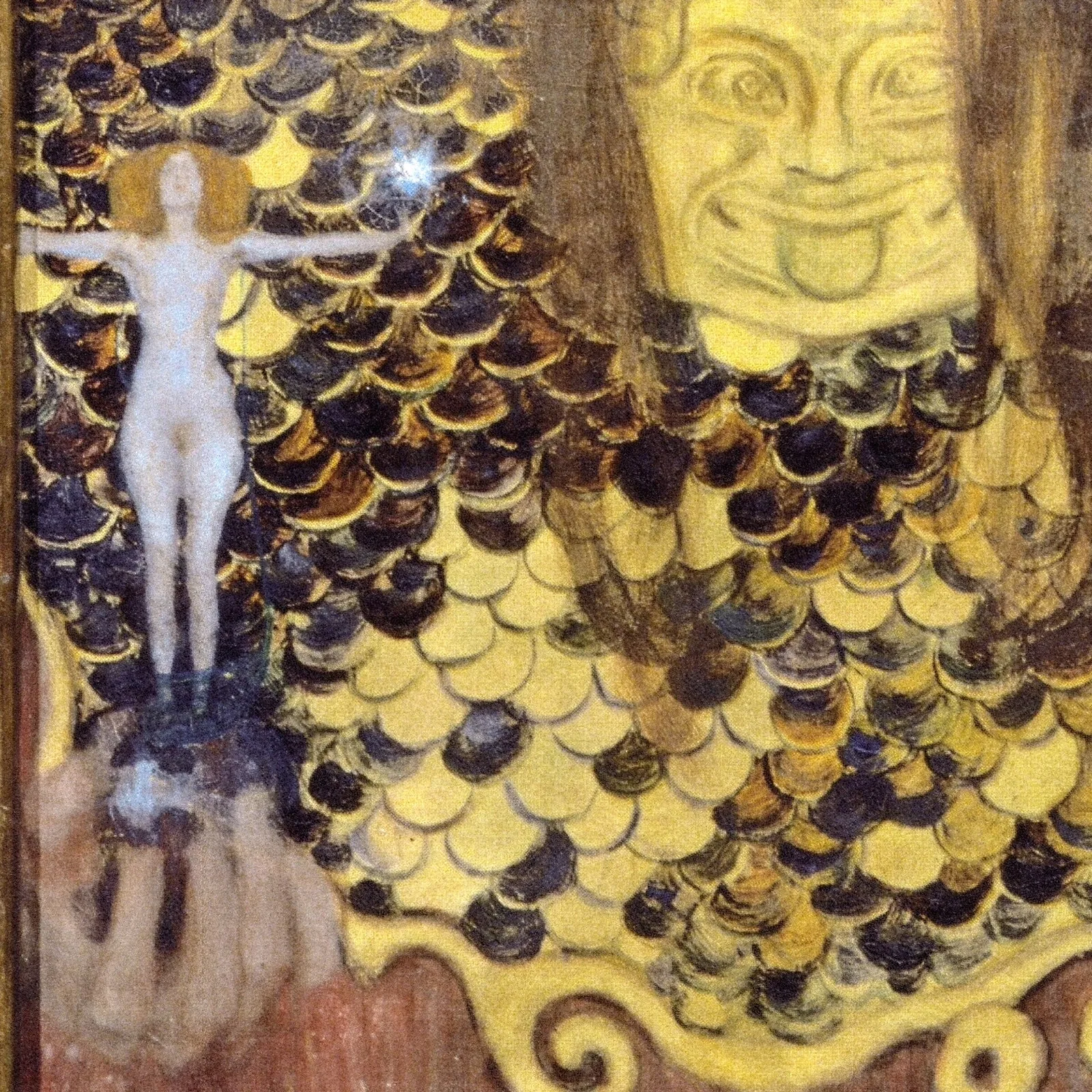 Detail 1 of Pallas Athena by Gustav Klimt, 1898
