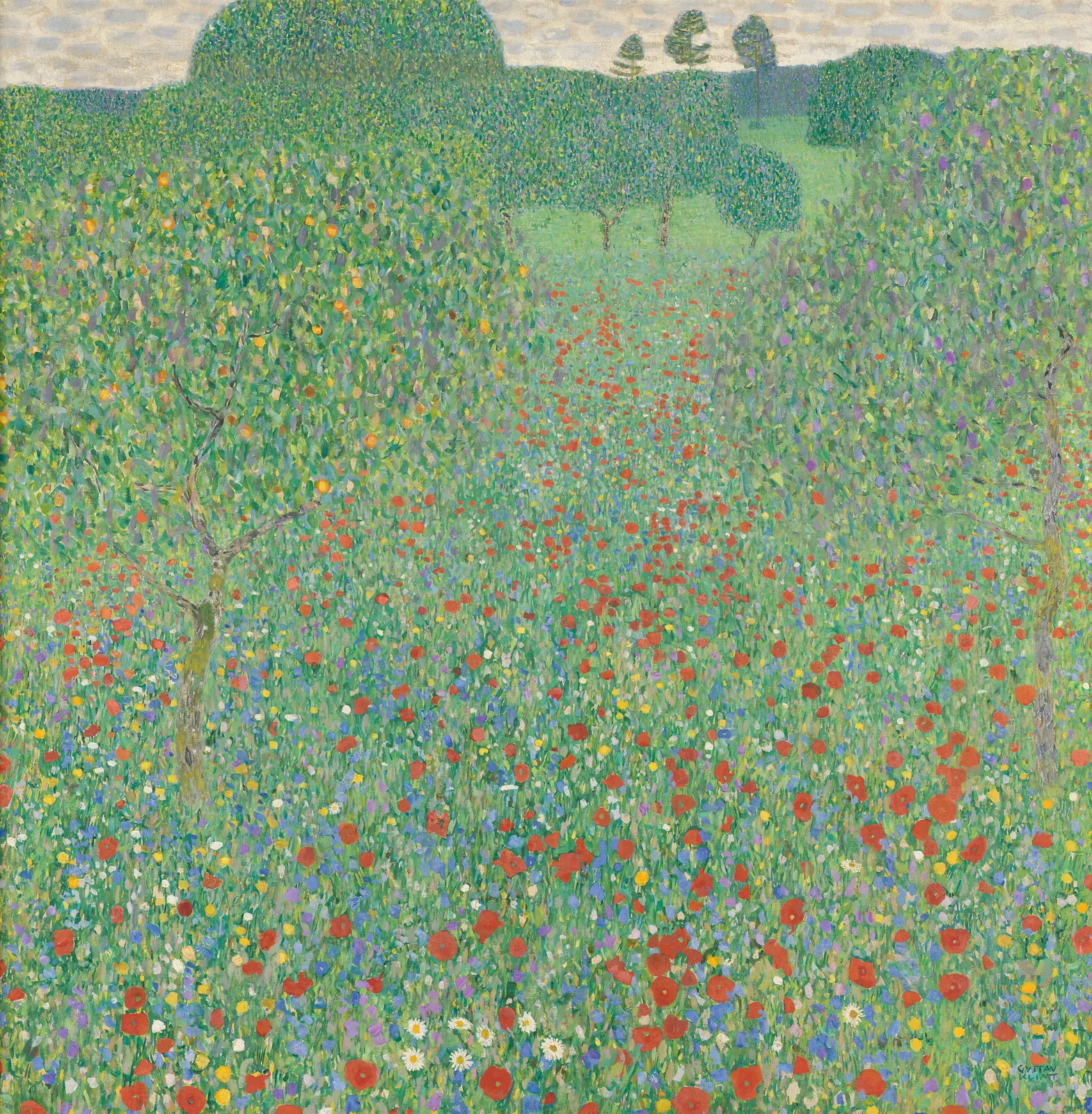 Poppy Field by Gustav Klimt, 1907