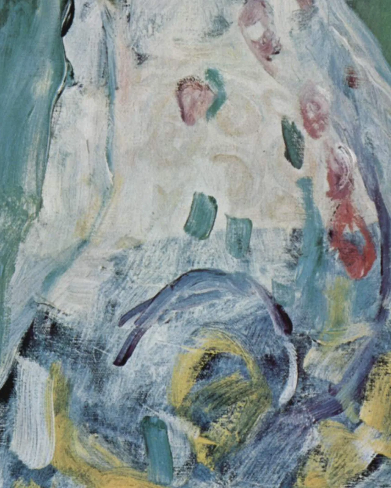 Detail 1 of Portrait of a Lady by Gustav Klimt, 1916–1917