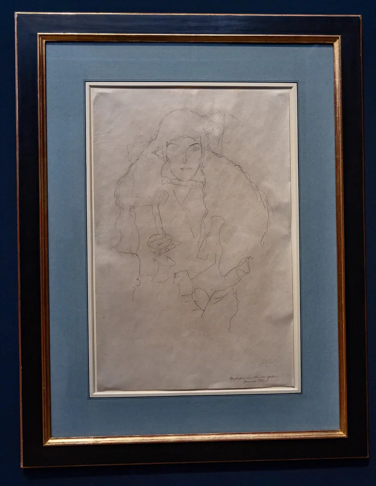 Portrait of a Woman (Study) by Gustav Klimt