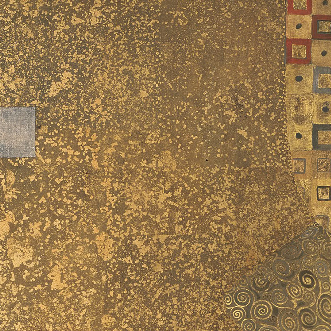 Detail 2 of Portrait of Adele Bloch-Bauer I by Gustav Klimt, 1903–1907