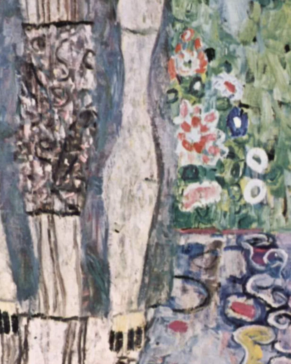 Detail 1 of Portrait of Adele Bloch-Bauer II by Gustav Klimt, 1912