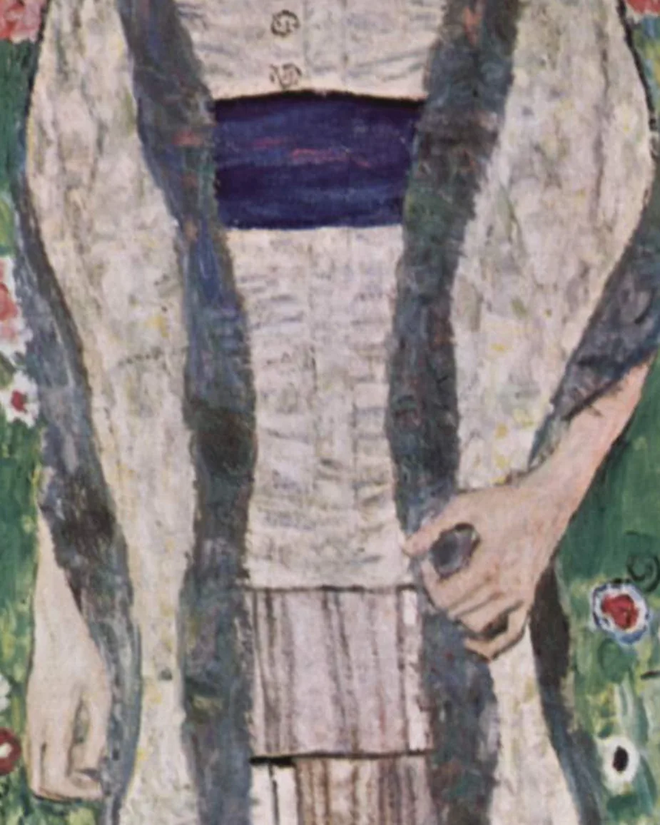 Detail 3 of Portrait of Adele Bloch-Bauer II by Gustav Klimt, 1912