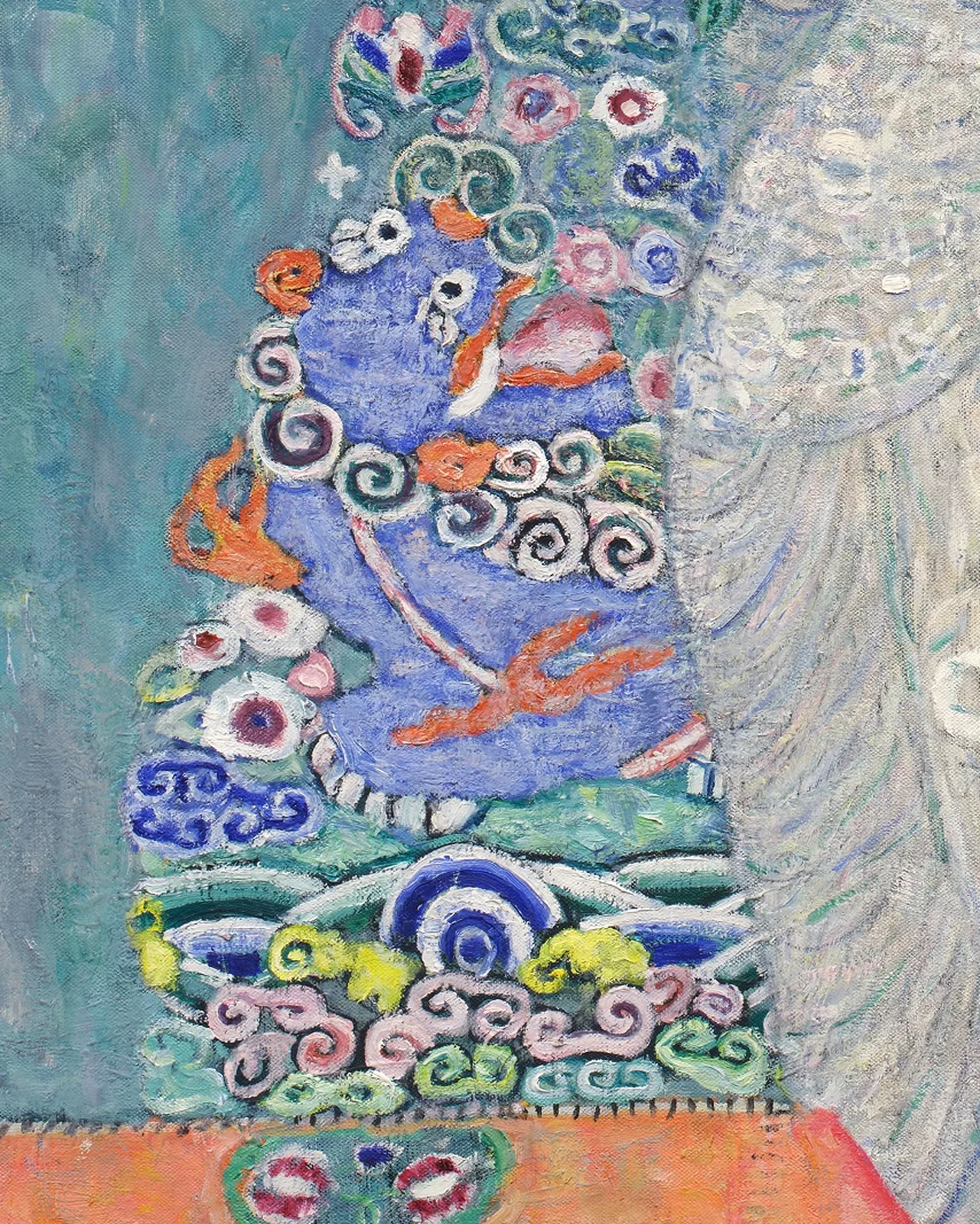 Detail 2 of Portrait of Elisabeth Lederer by Gustav Klimt, 1914–1916