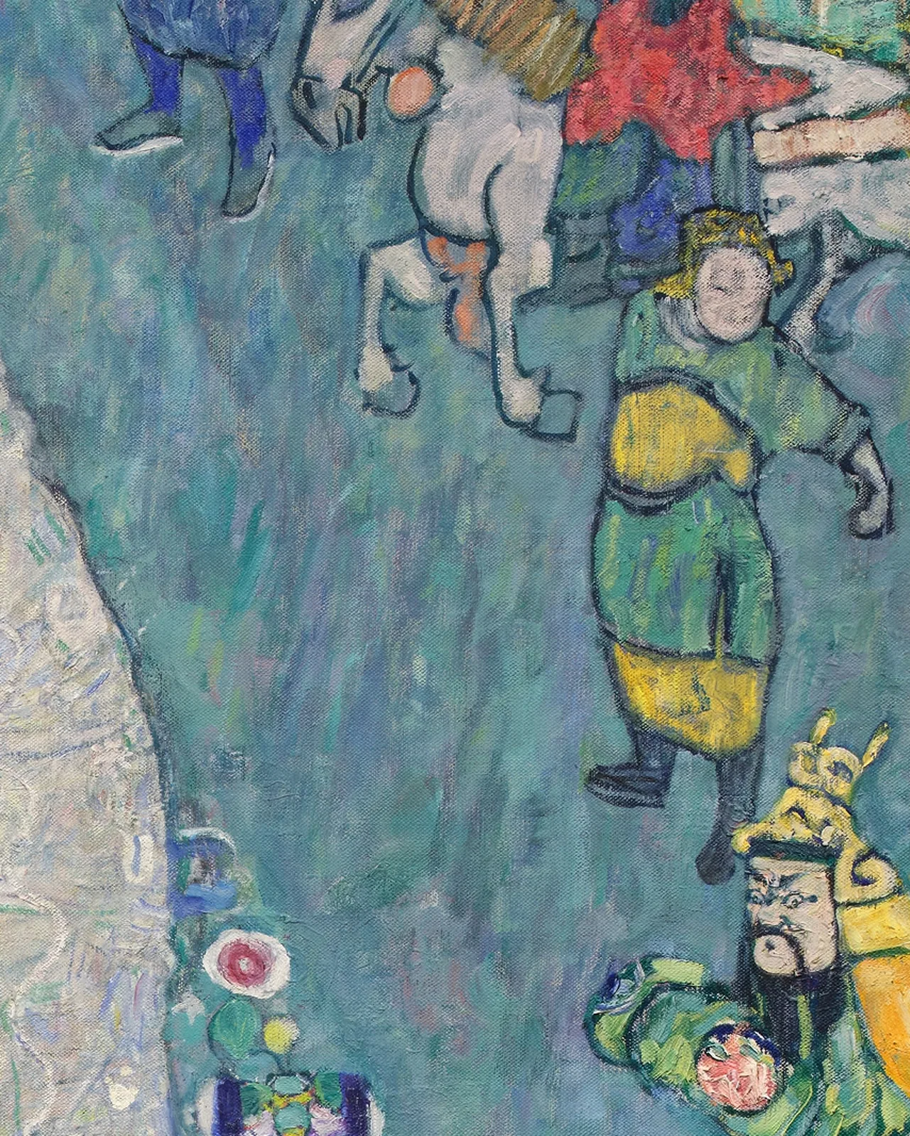 Detail 3 of Portrait of Elisabeth Lederer by Gustav Klimt, 1914–1916