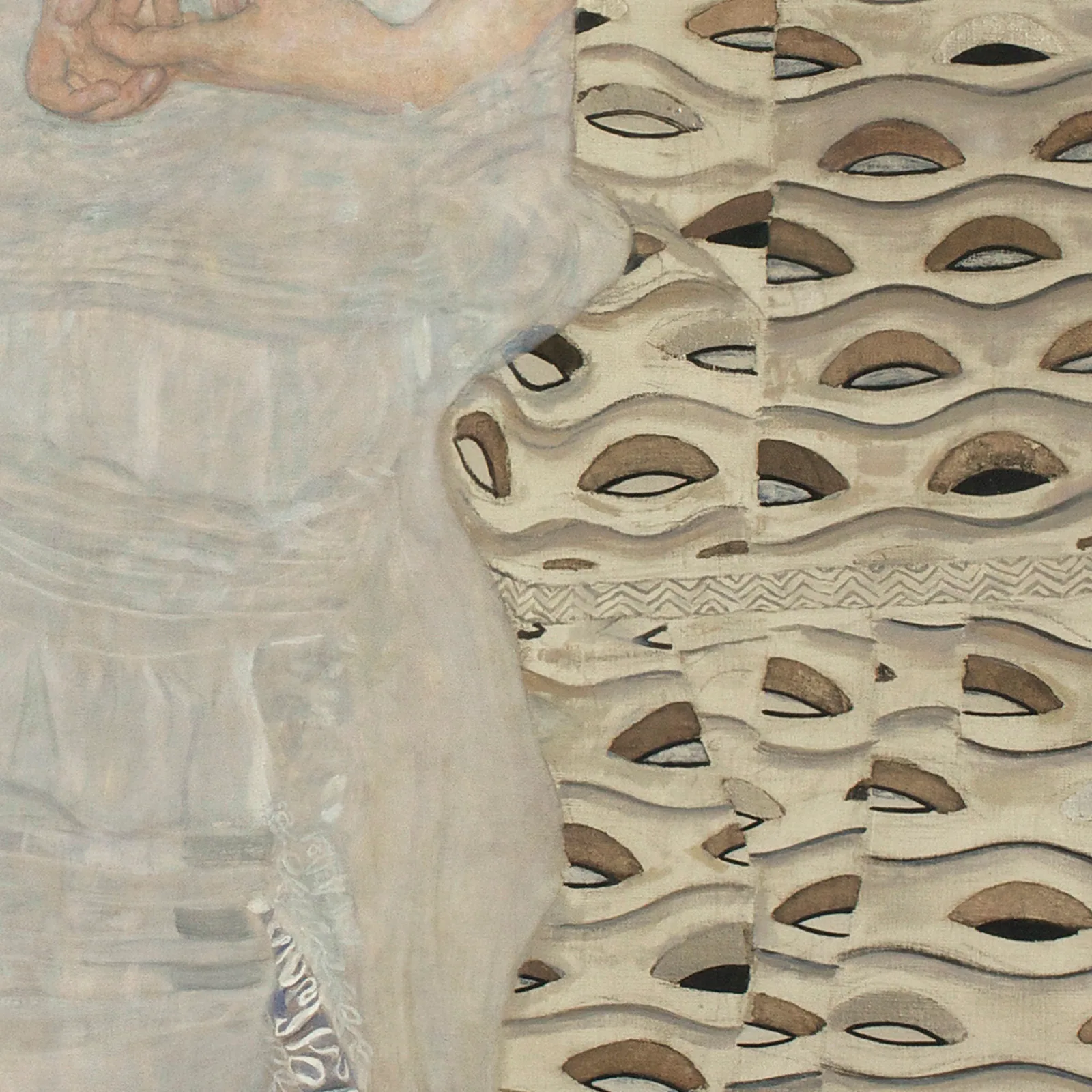 Detail 1 of Portrait of Fritza Riedler by Gustav Klimt, 1906