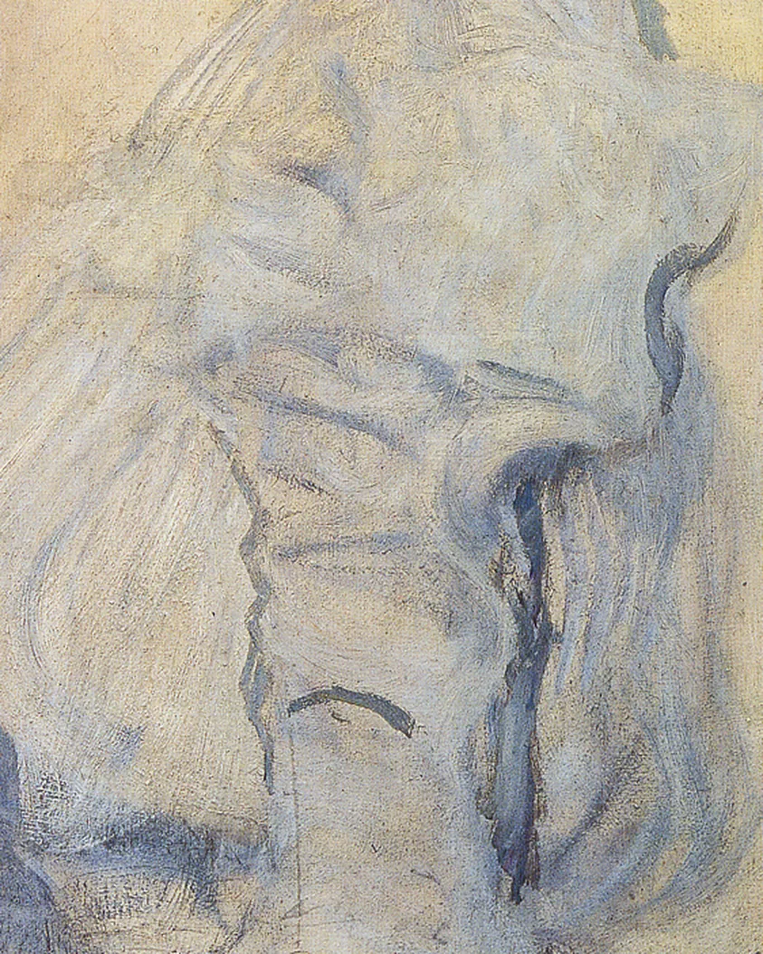 Detail 1 of Portrait of Helene Klimt by Gustav Klimt, 1898