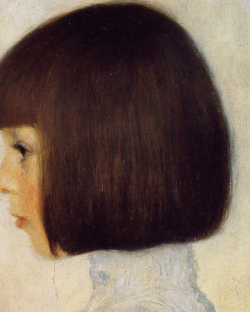 Detail 2 of Portrait of Helene Klimt by Gustav Klimt, 1898