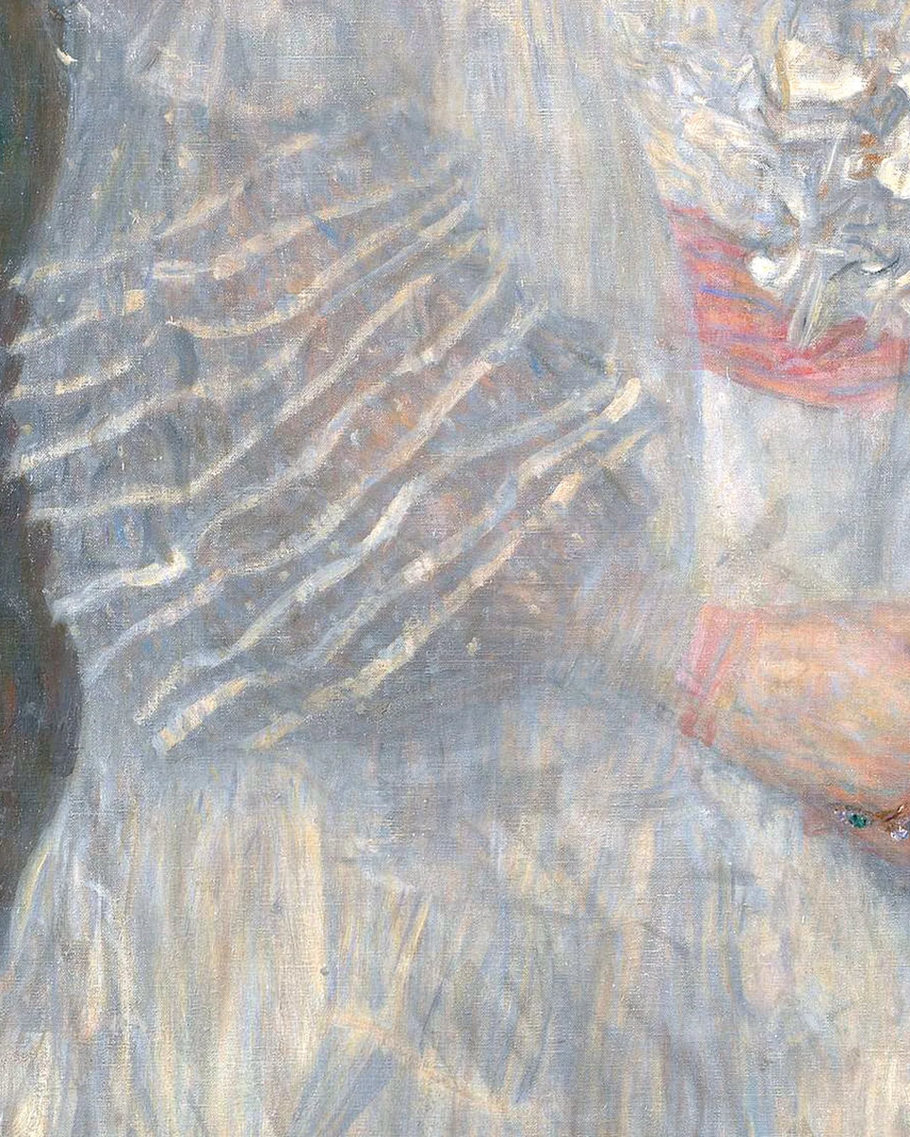 Detail 2 of Portrait of Hermine Gallia by Gustav Klimt, 1904
