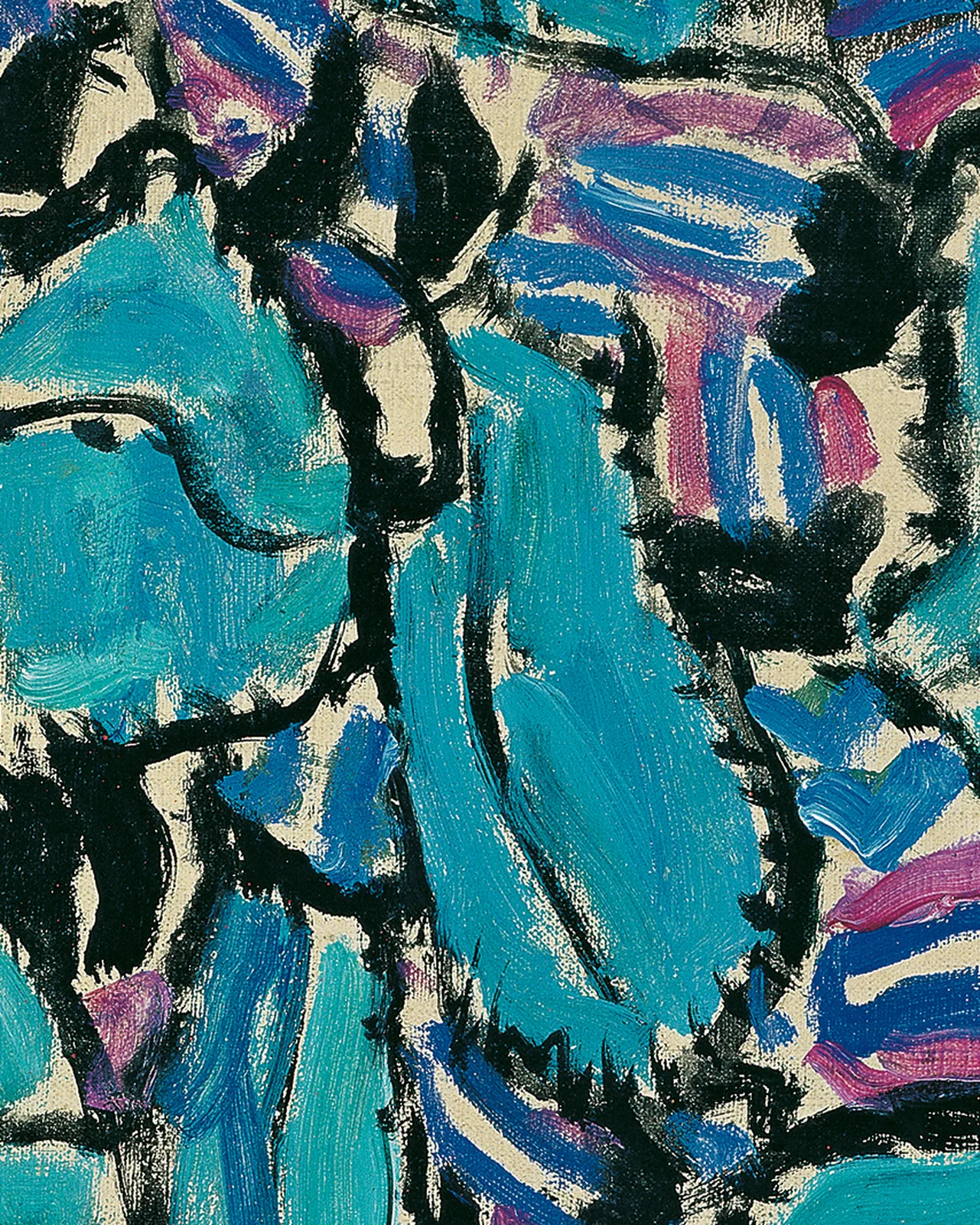 Detail 1 of Portrait of Johanna Staude by Gustav Klimt, 1917–1918