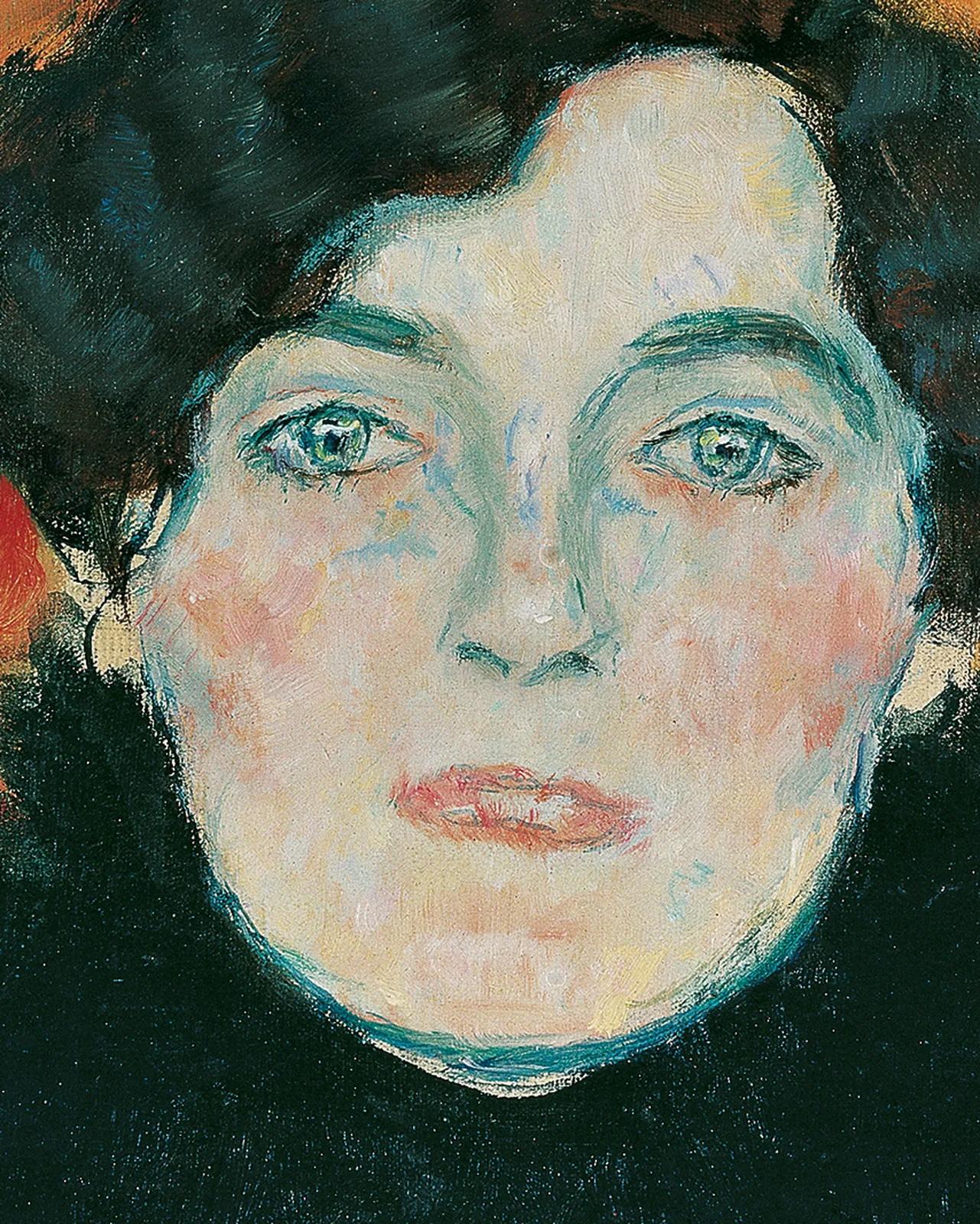 Detail 2 of Portrait of Johanna Staude by Gustav Klimt, 1917–1918