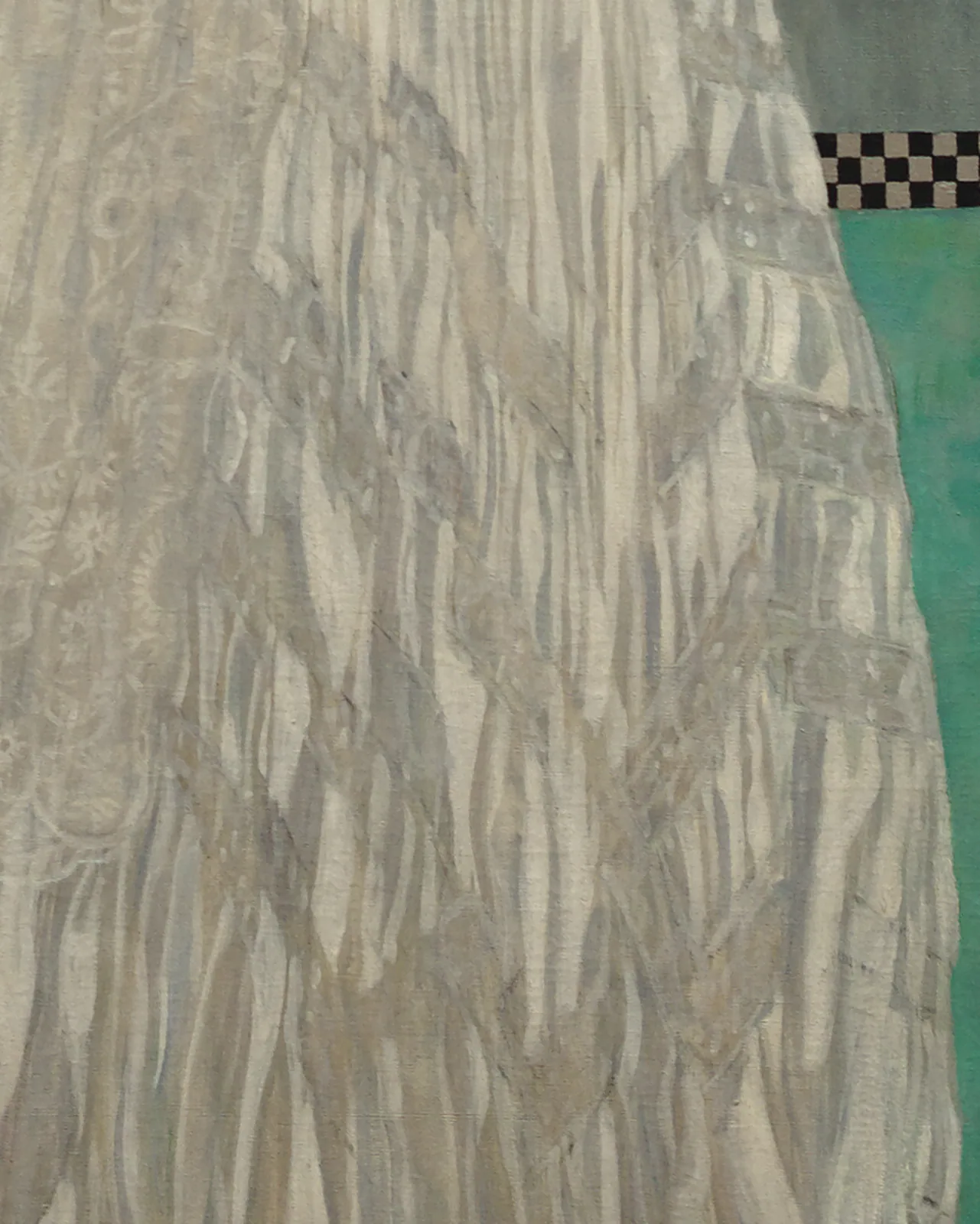 Detail 1 of Portrait of Margaret Stonborough-Wittgenstein by Gustav Klimt, 1905
